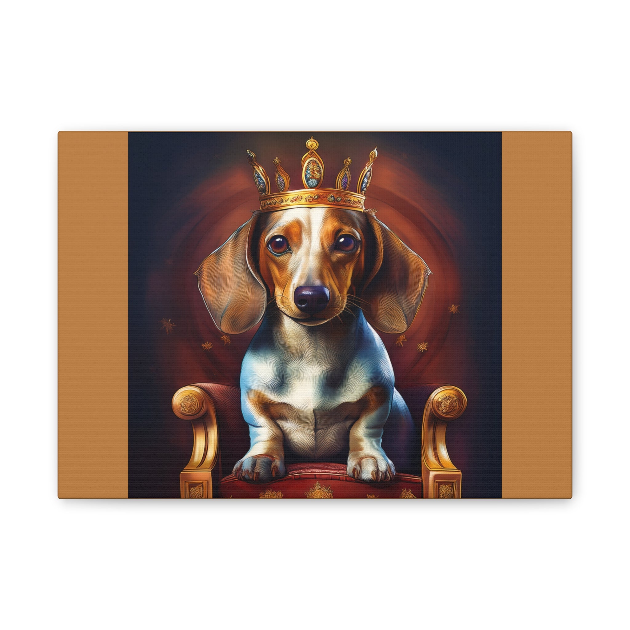 Dachshund Royal Canvas Painting