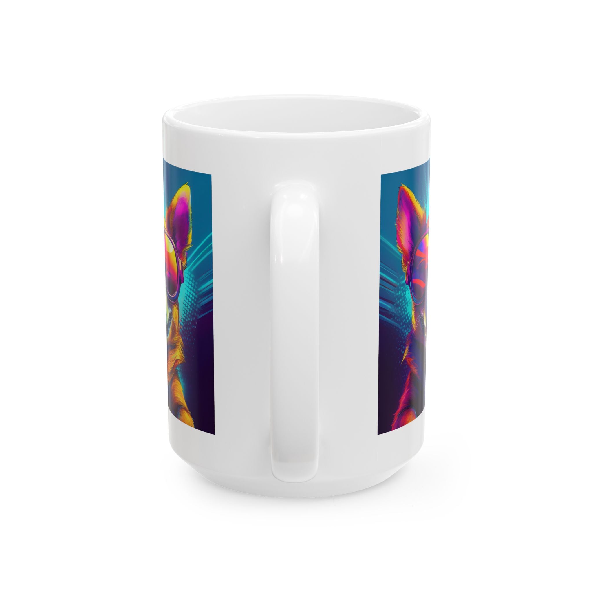 Chihuahua Cool Sunglasses Ceramic Mug, (11oz, 15oz)