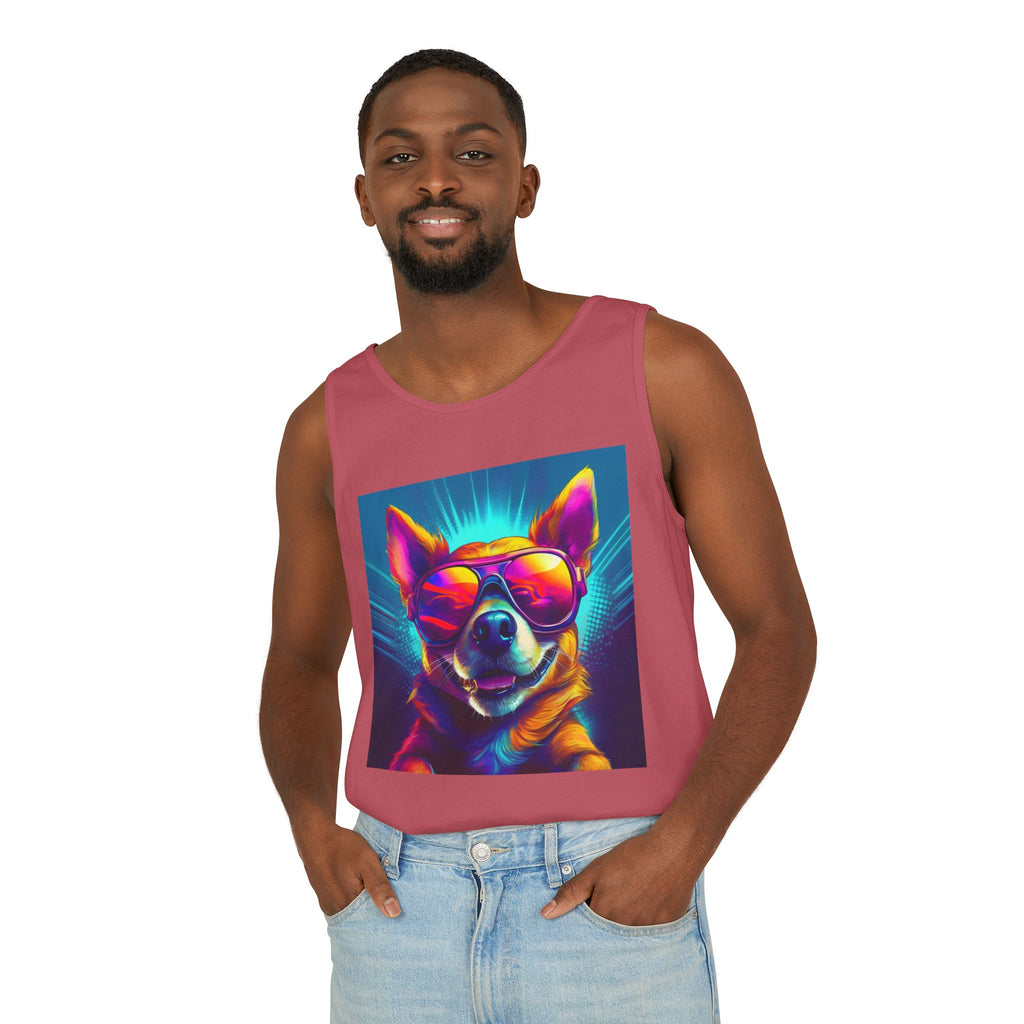 Chihuahua Cool Sunglasses Unisex Tank Top