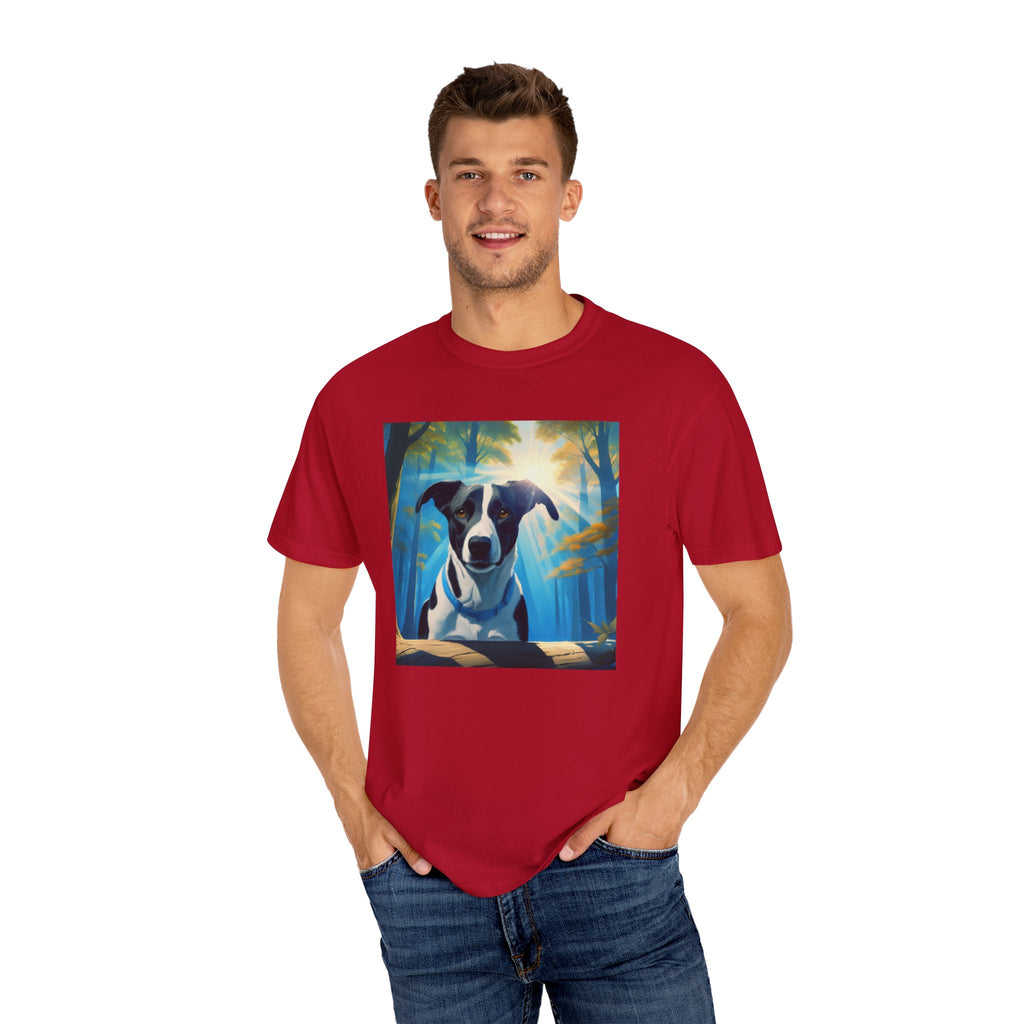 Coonhound Forest Unisex Garment-Dyed T-shirt