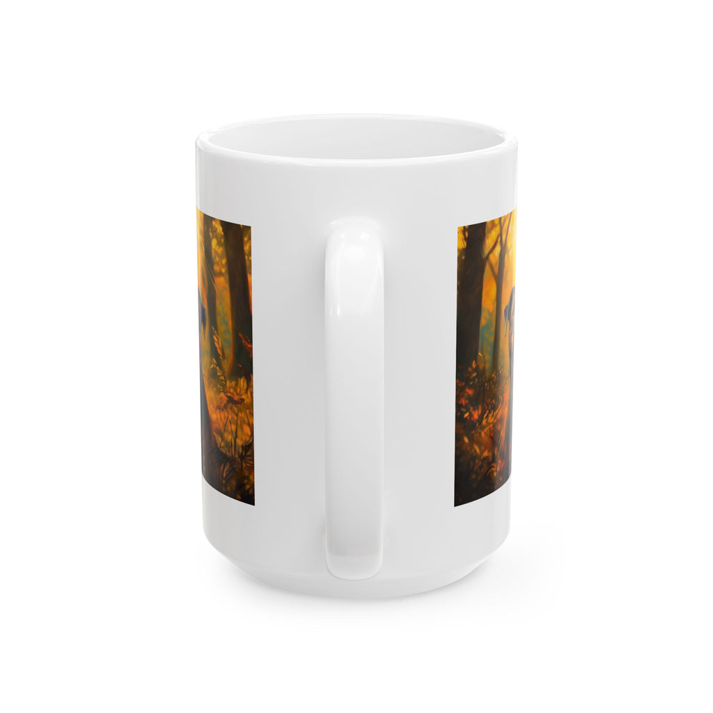 Pit Bull Brindle Autumn Ceramic Mug, (11oz, 15oz)