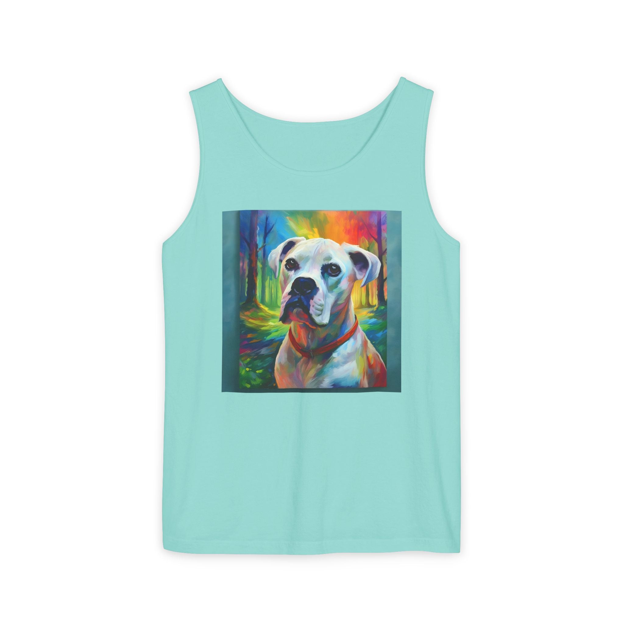 Boxer Rainbow Sky Unisex Tank Top