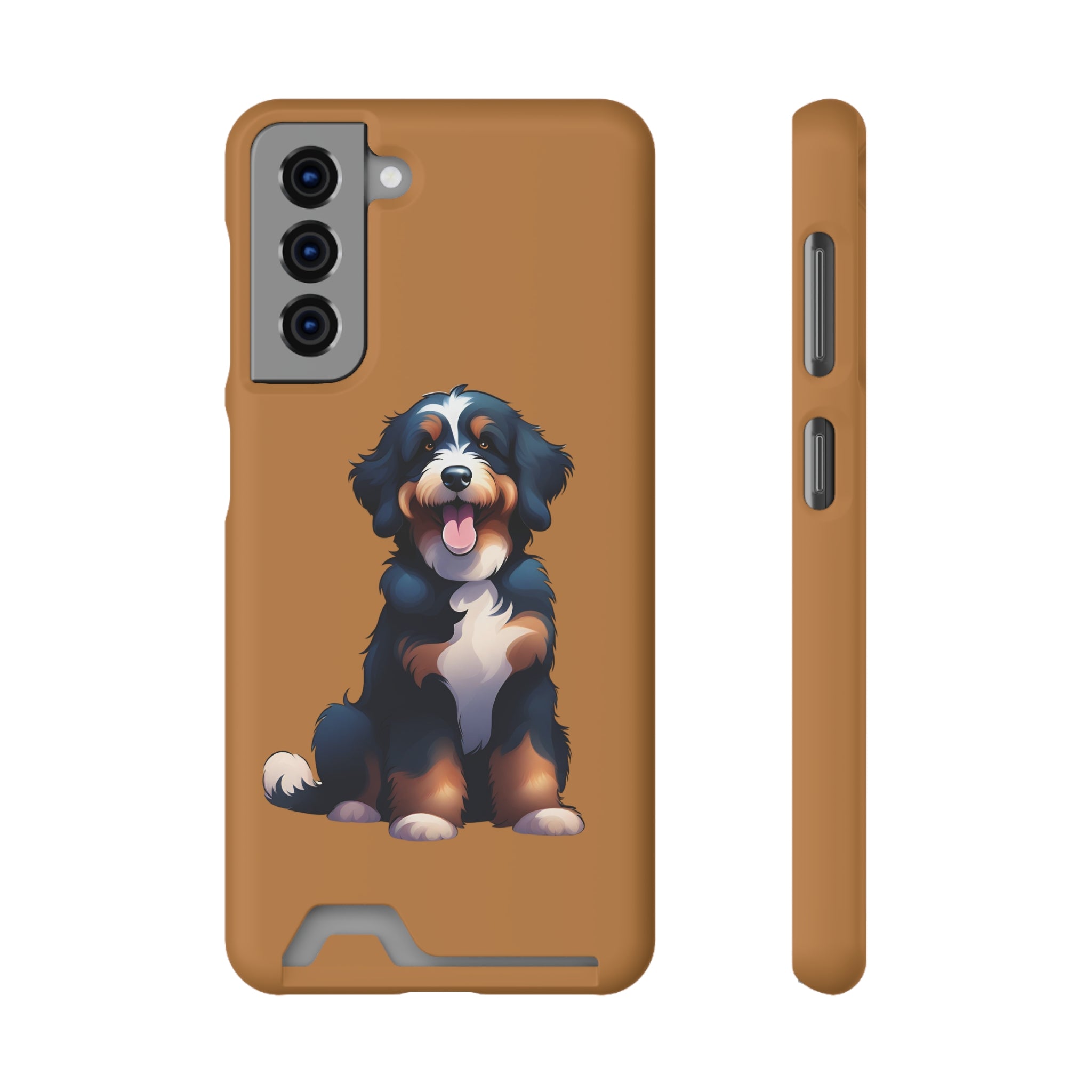 Bernie doodle Phone Case with Card Holder