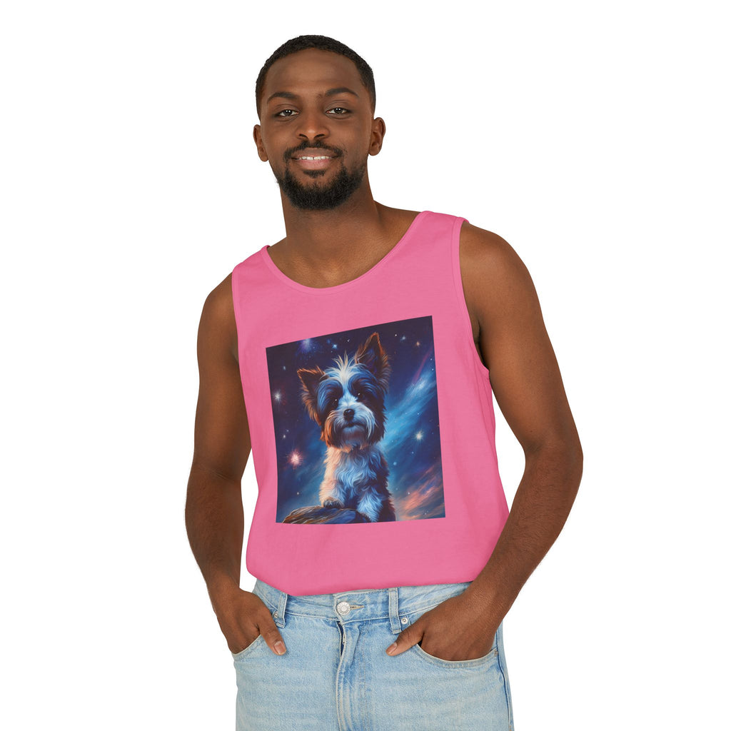 Biewer Terrier Stary Night Unisex Tank Top