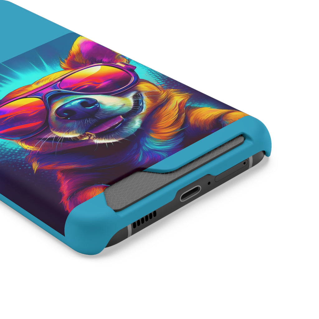 Chihuahua Cool Sunglasses Phone Case with Card Holder