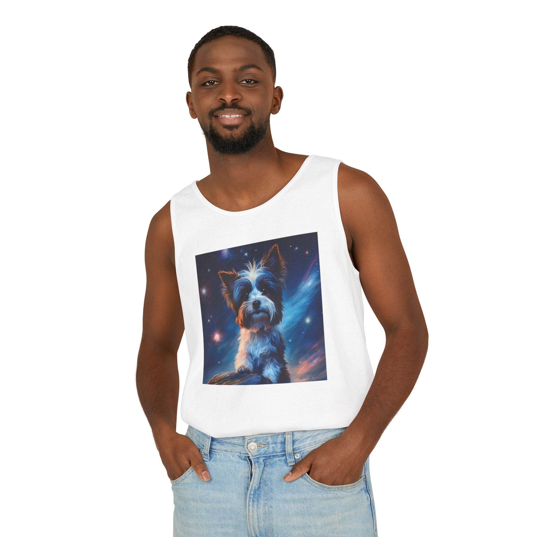Biewer Terrier Stary Night Unisex Tank Top