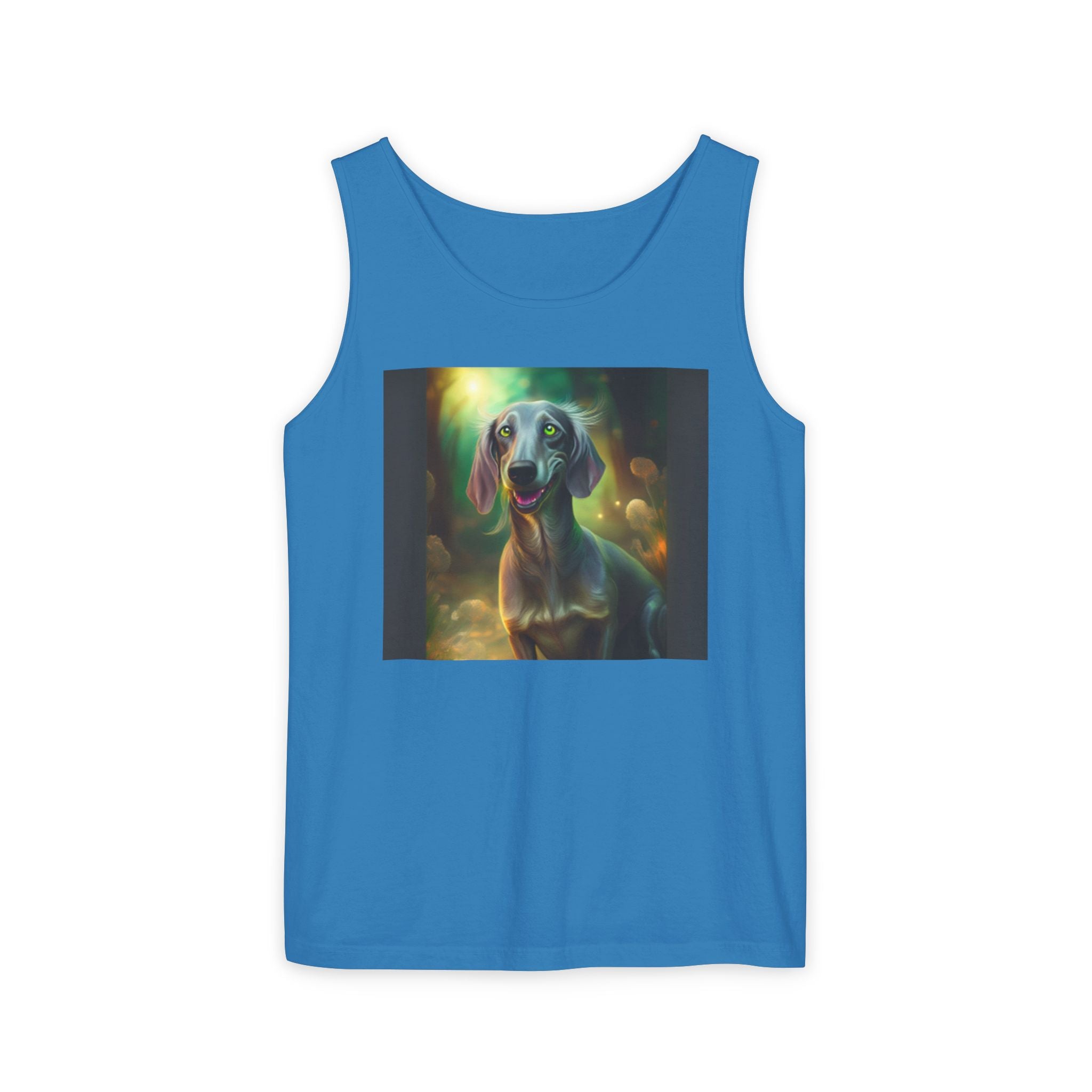 Silver Grey Dachshund Unisex Tank Top