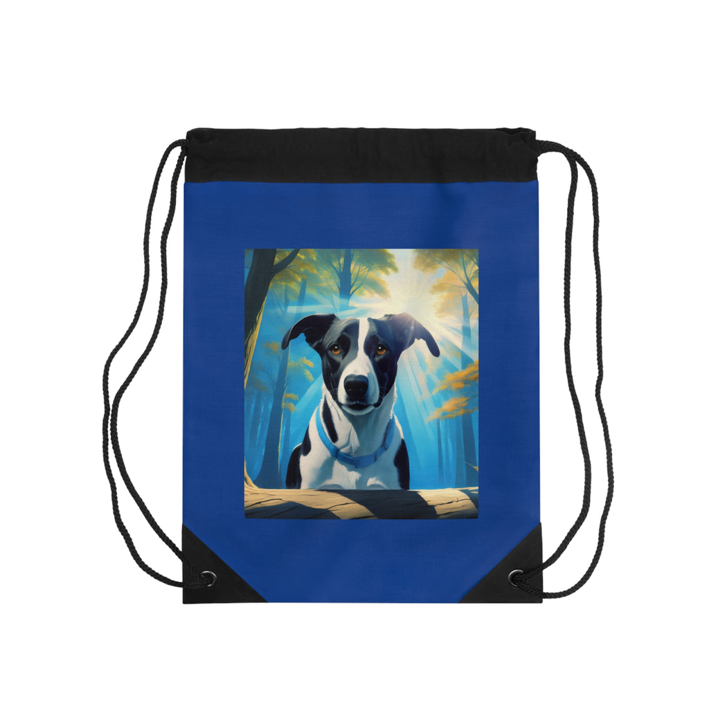 Coonhound Forest Drawstring Bag