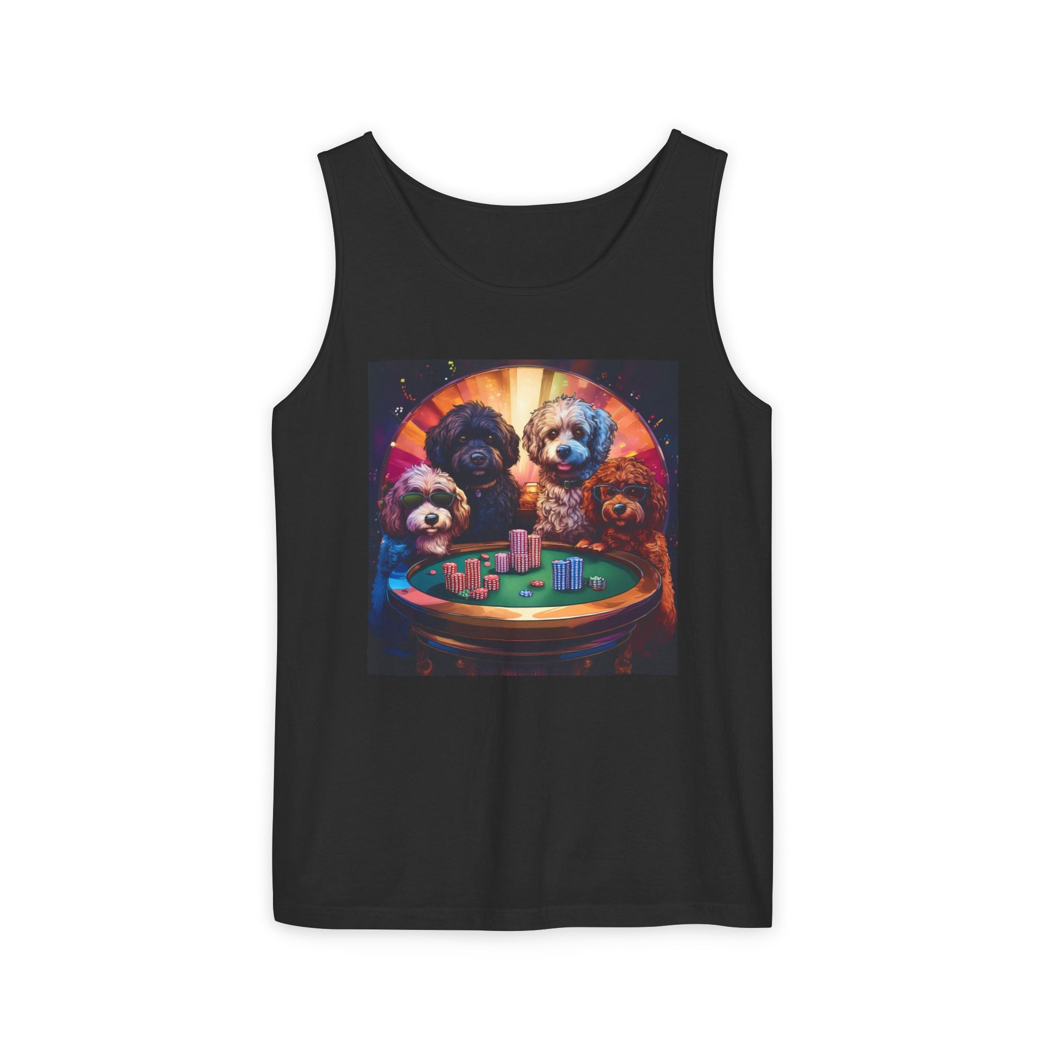 Doodle Poker Game Tank Top