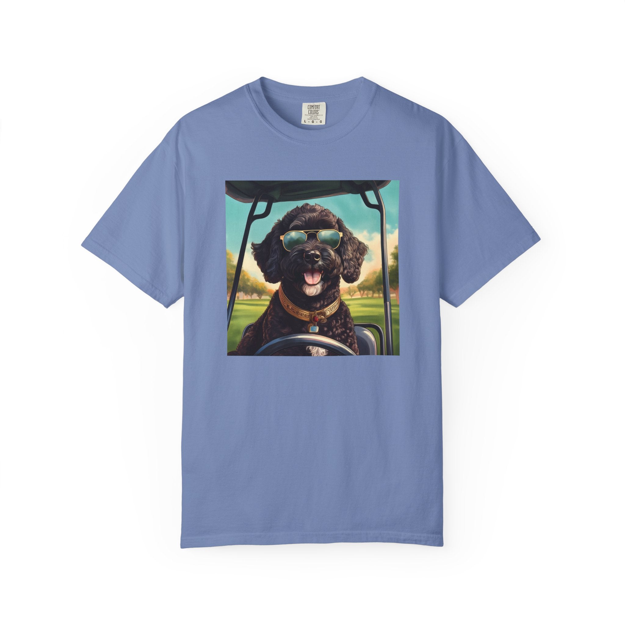 Doodle Golf Cart Unisex Garment-Dyed T-shirt
