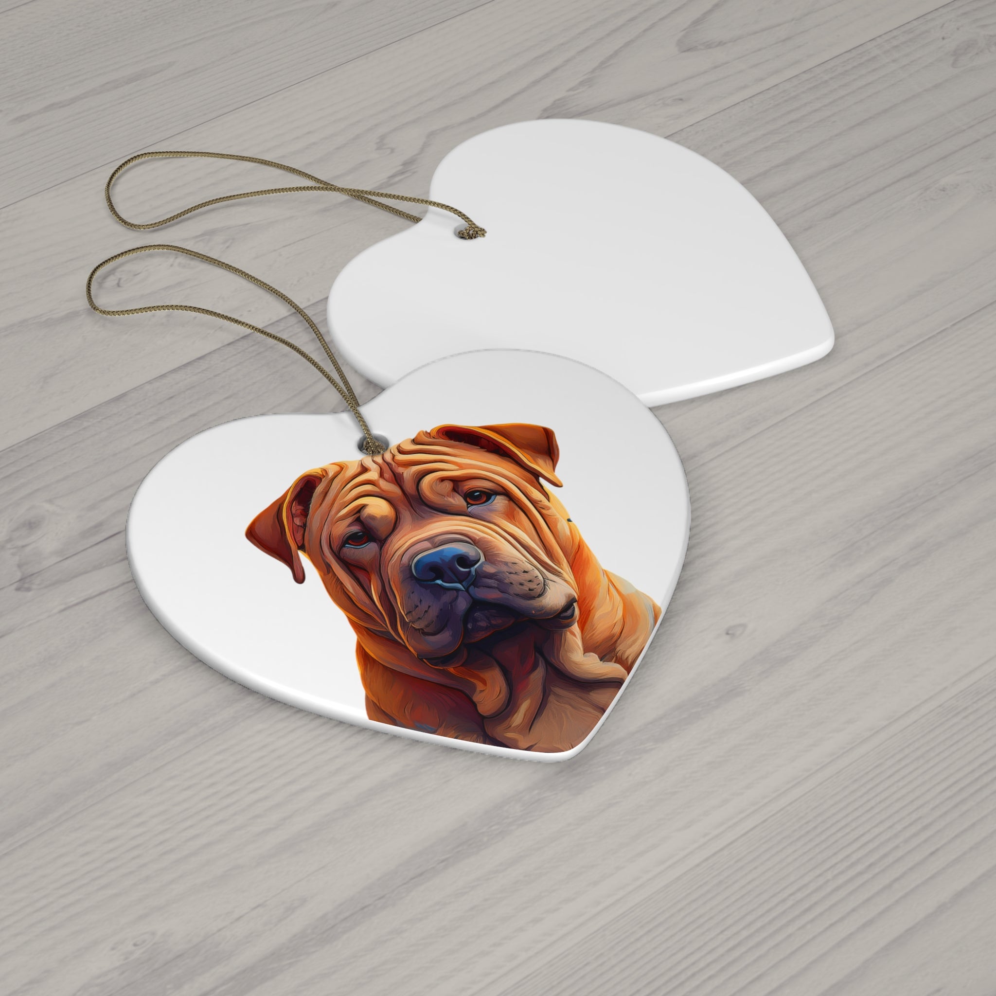 Shar Pei Ceramic Ornament
