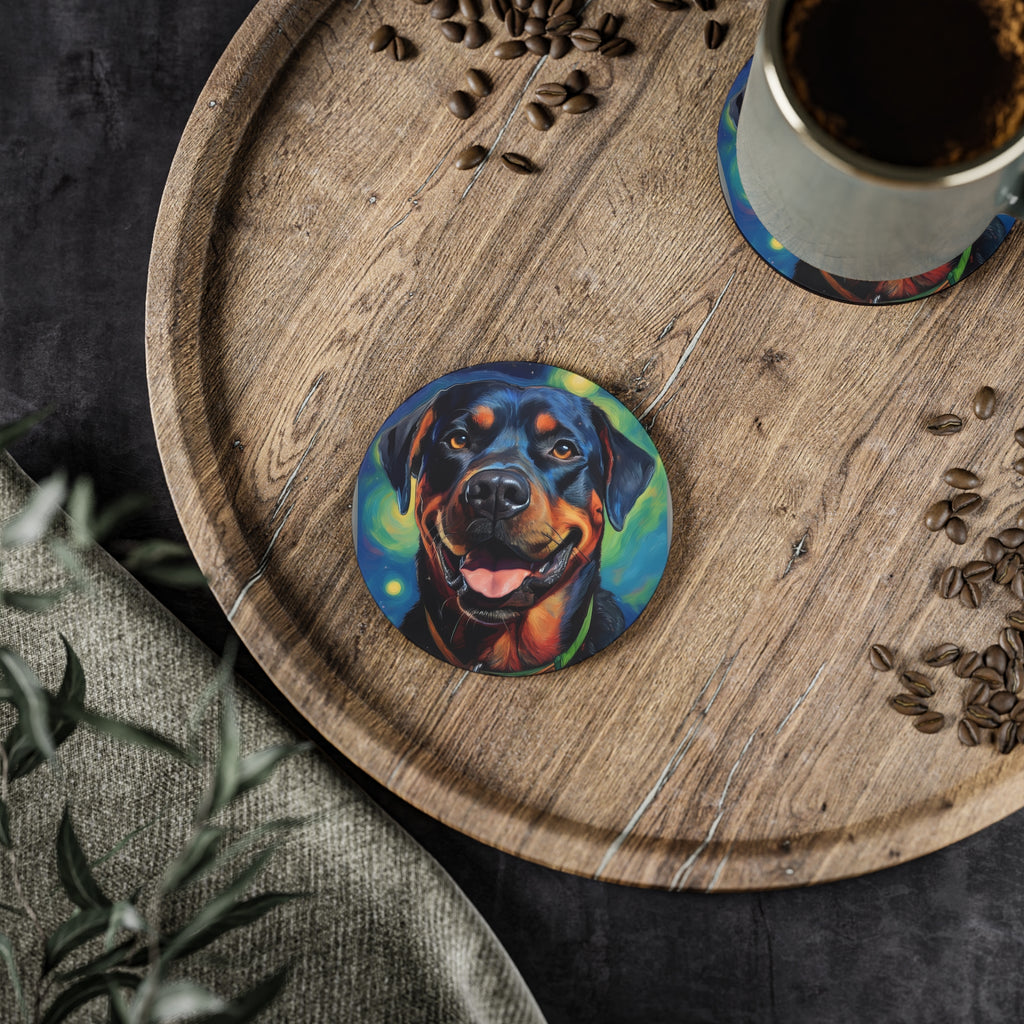 Rottweiler Stary Night Coasters