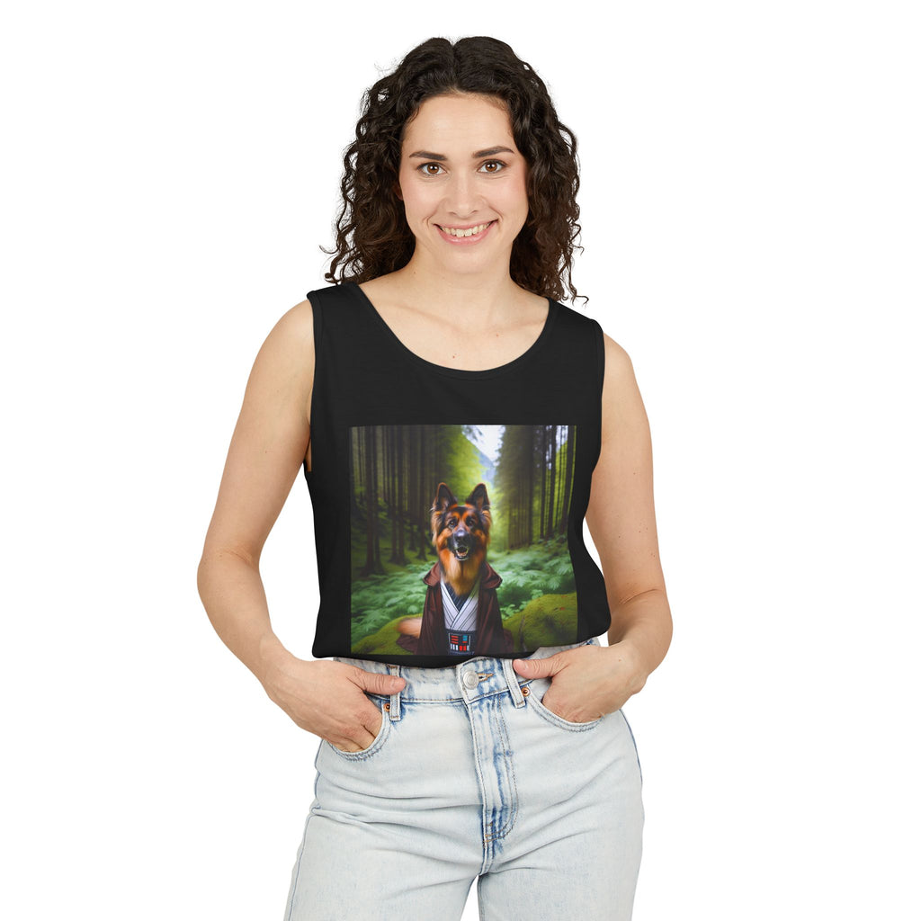 German Shepherd Forest Knight Unisex Tank Top