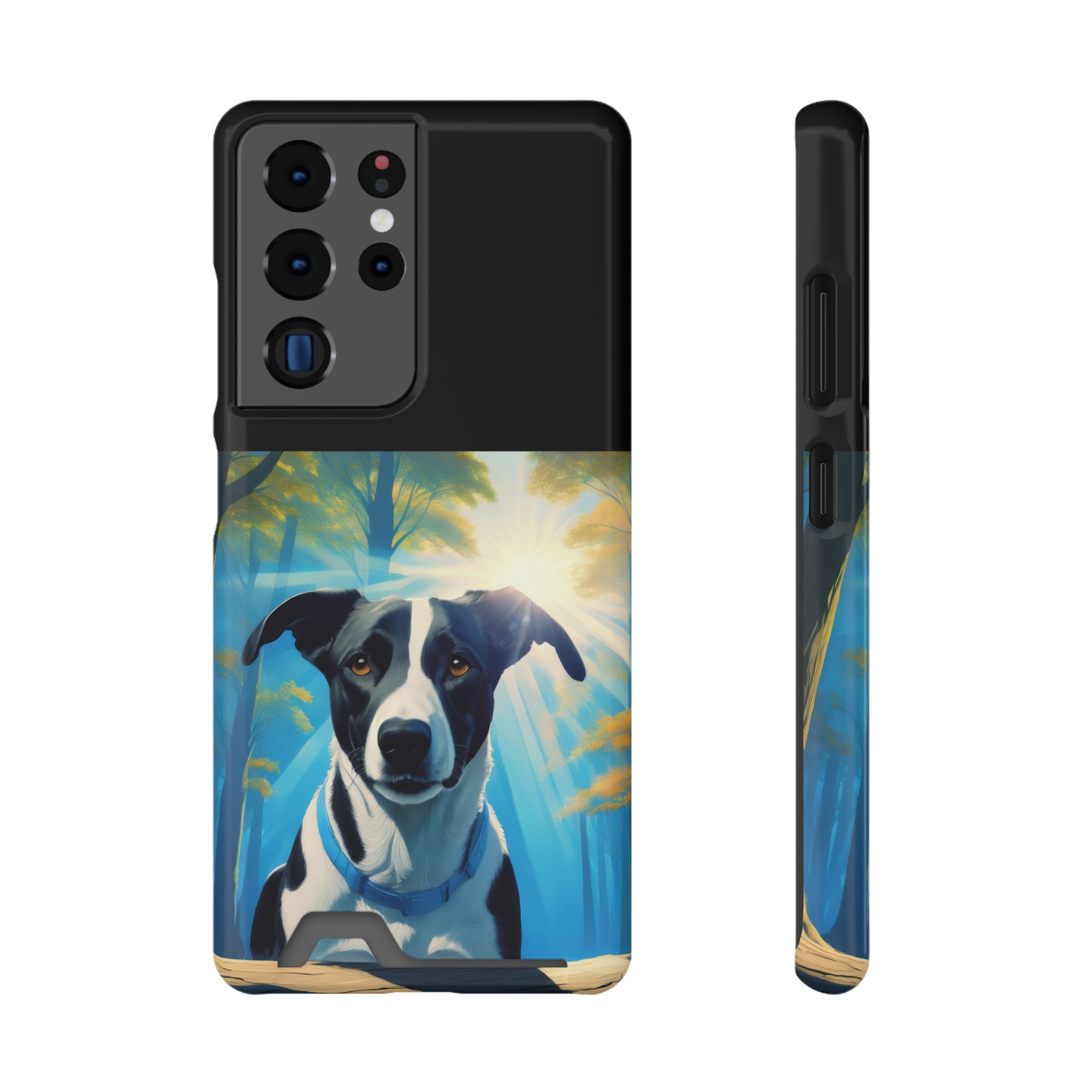 Coonhound Forest Phone Case with Card Holder