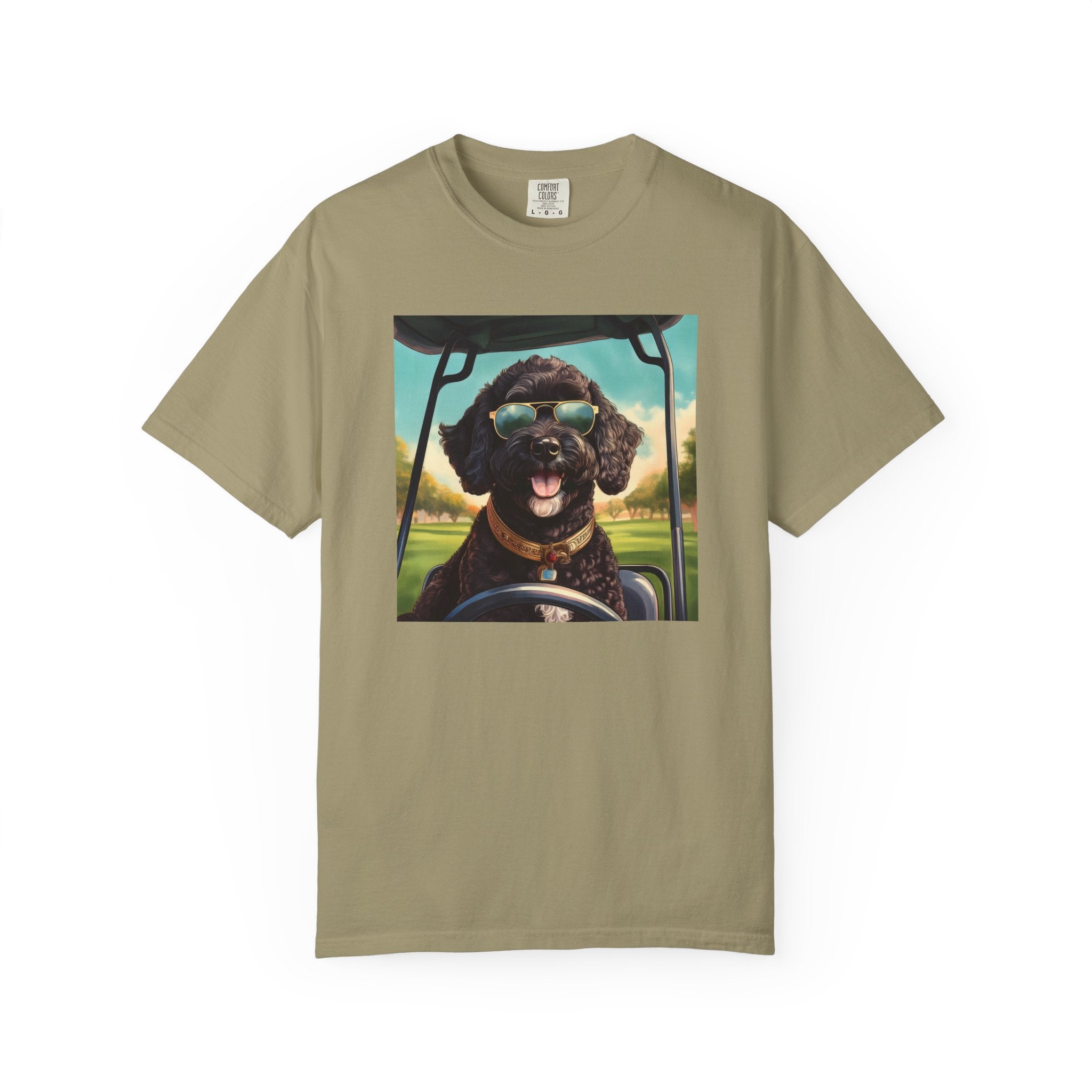 Doodle Golf Cart Unisex Garment-Dyed T-shirt