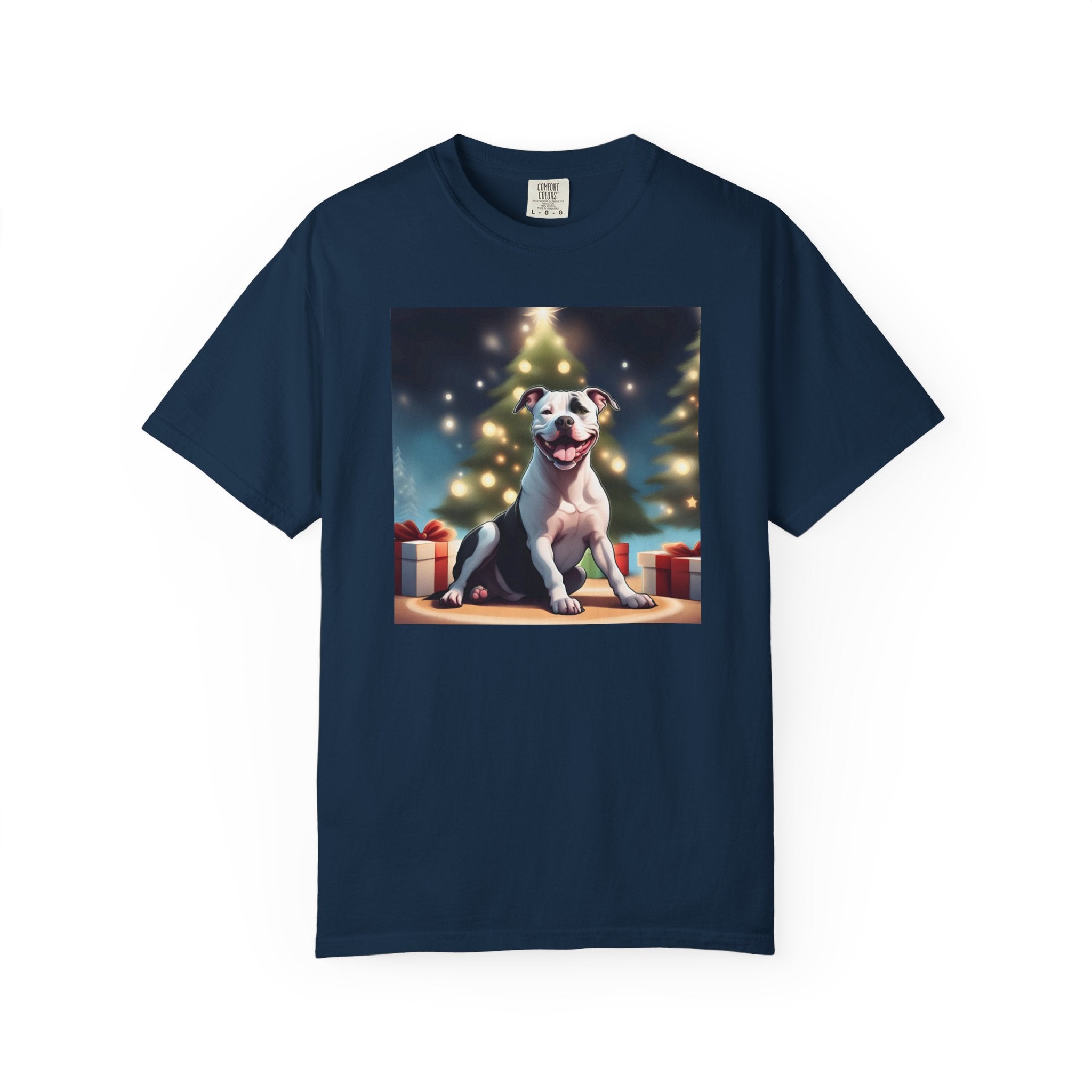Pit Bull Holiday Unisex Garment-Dyed T-shirt