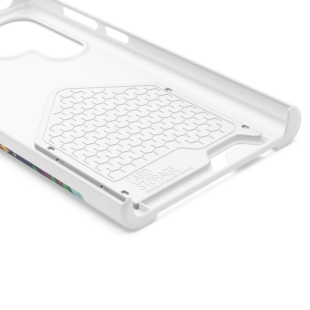 White Corgi Holiday Phone Case with Card Holder