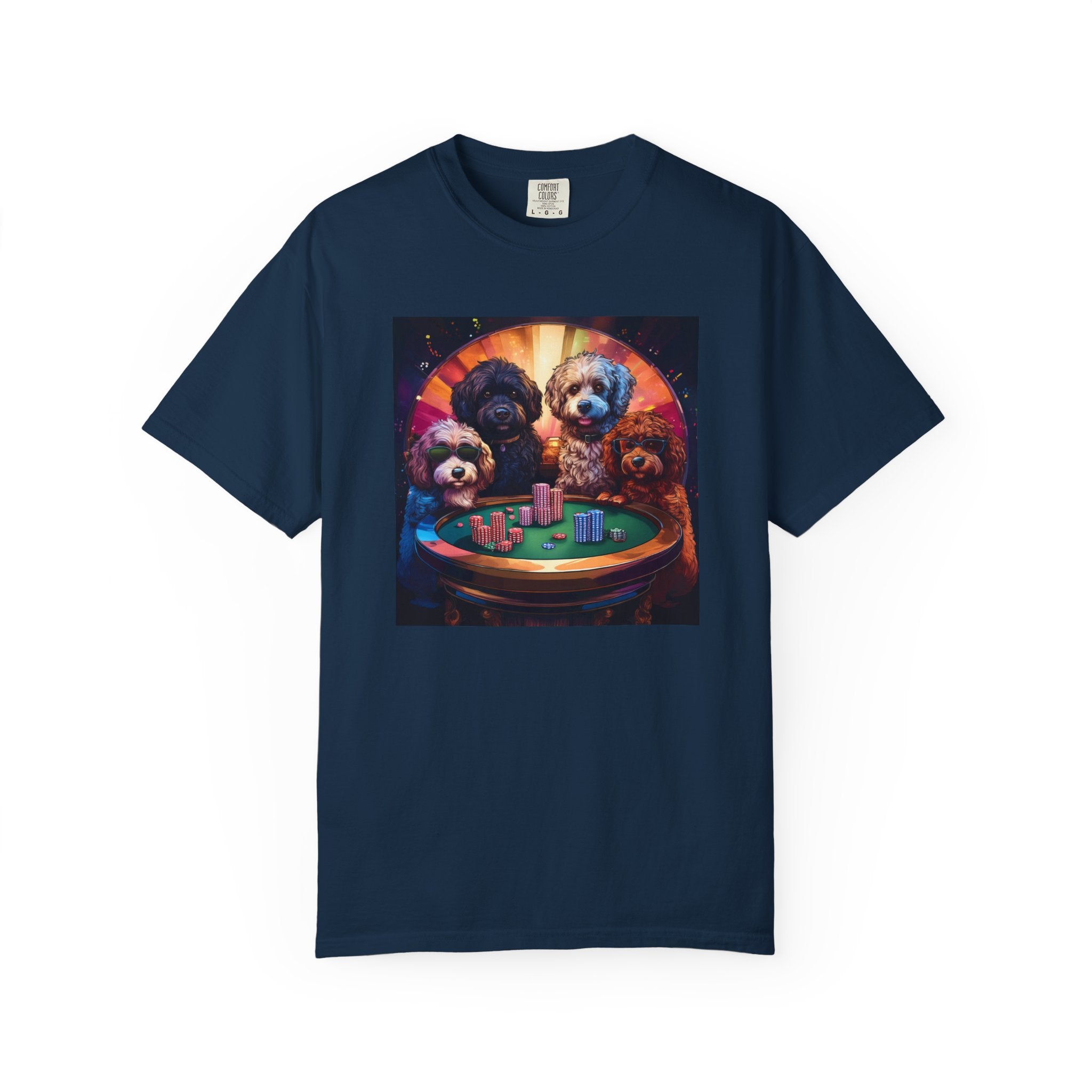 Doodle Poker Game Unisex Garment-Dyed T-shirt