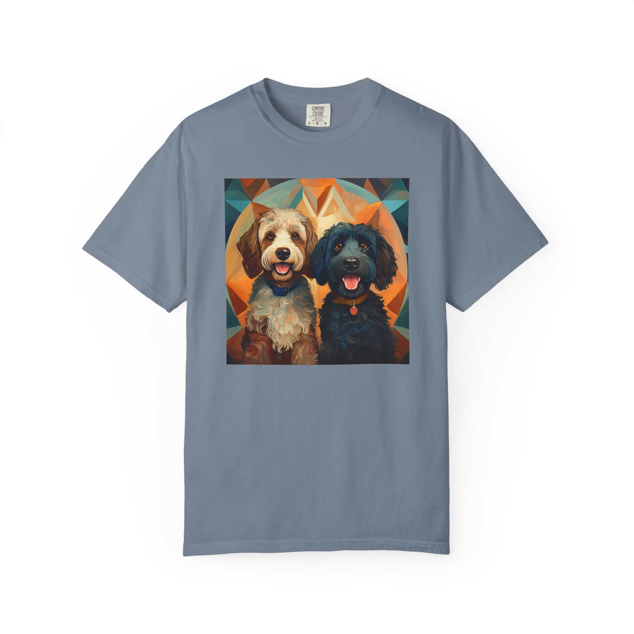 Doodles, Black & Tan Unisex Garment-Dyed T-shirt