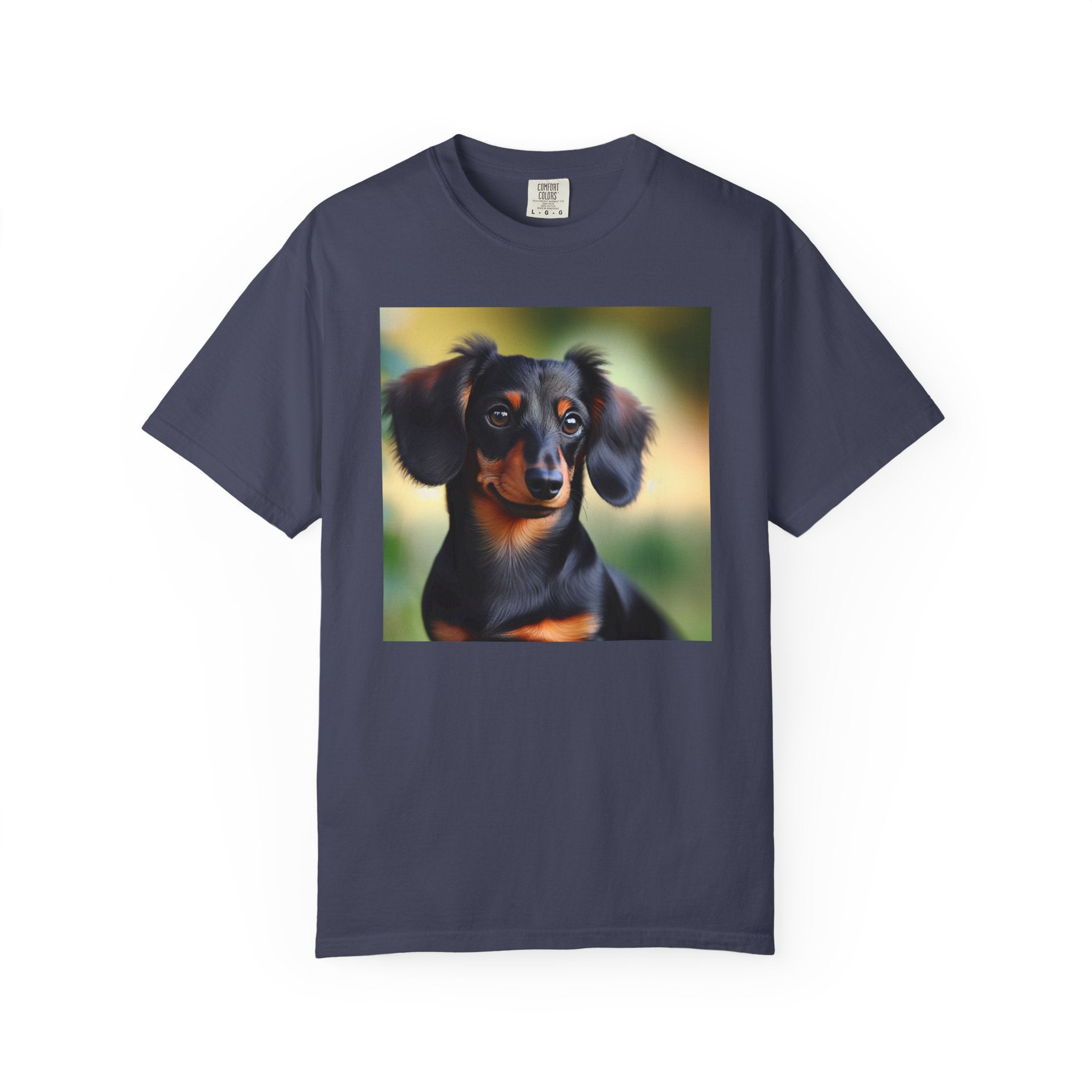 Black/Brown Dachshund Unisex Garment-Dyed T-shirt