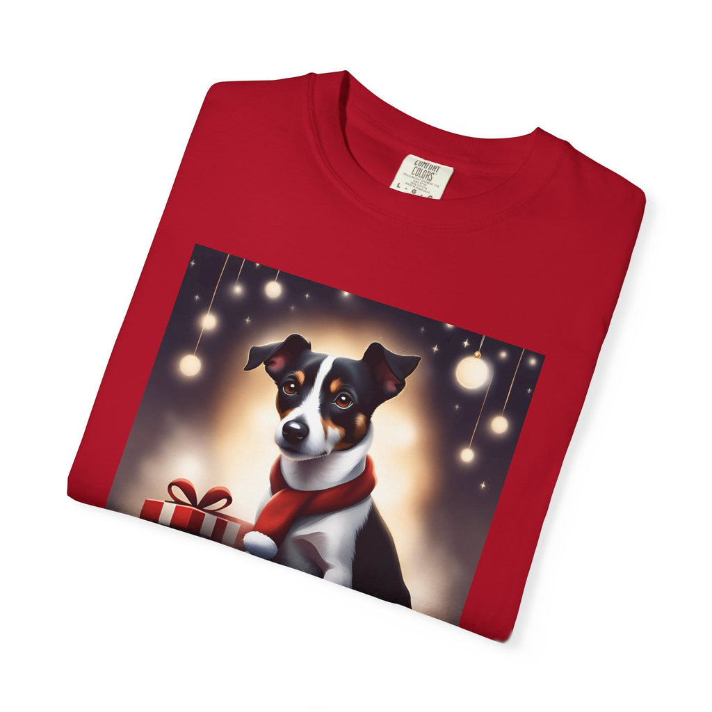 Jack Russel Holiday Unisex Garment-Dyed T-shirt