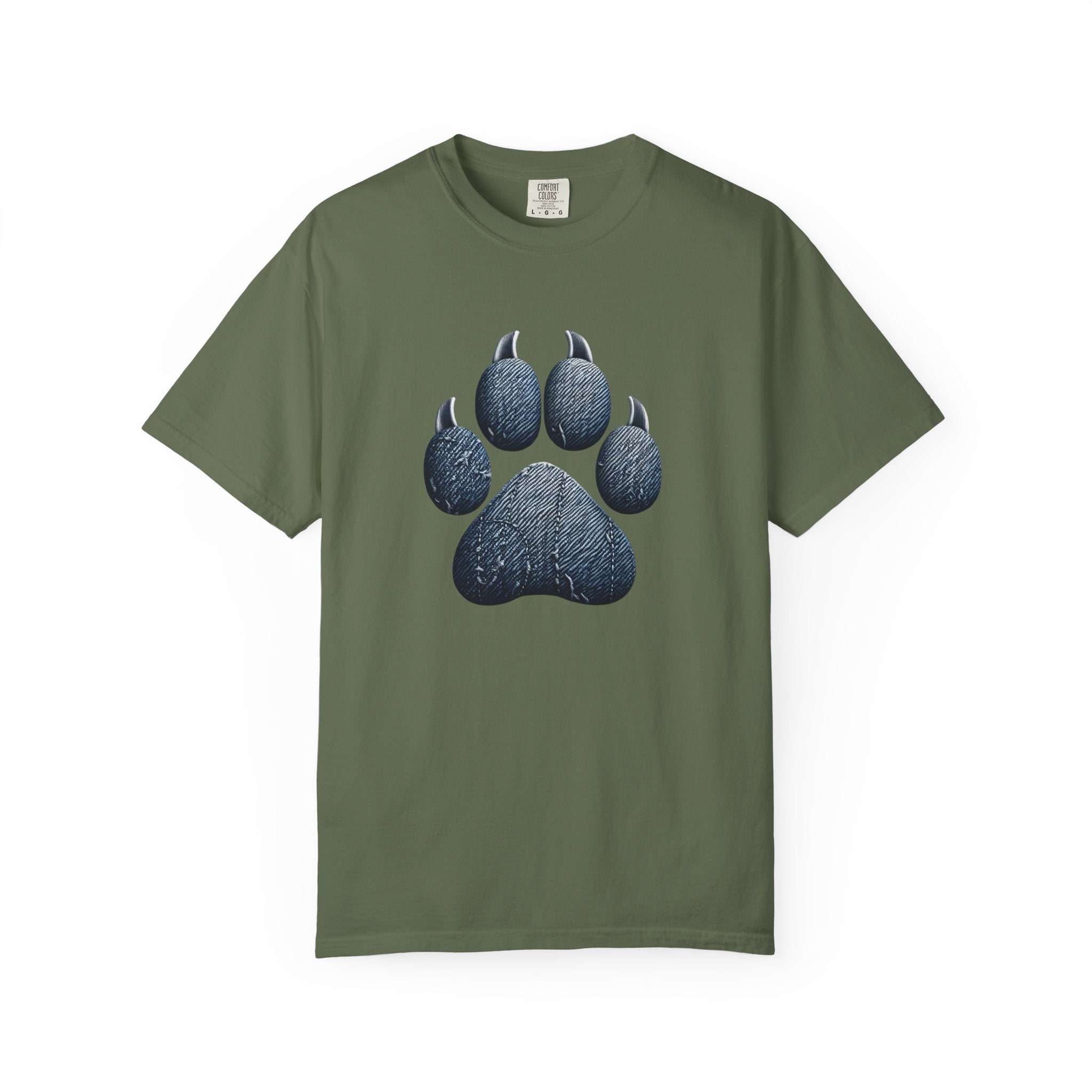 Denim Paw Unisex Garment-Dyed T-shirt