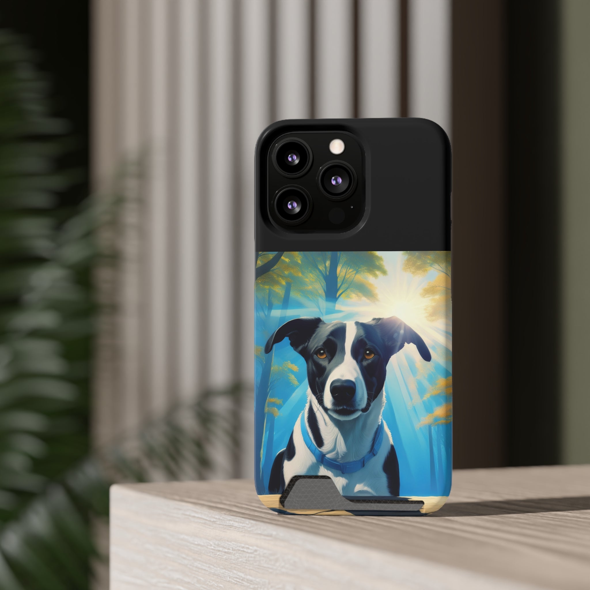 Coonhound Forest Phone Case with Card Holder