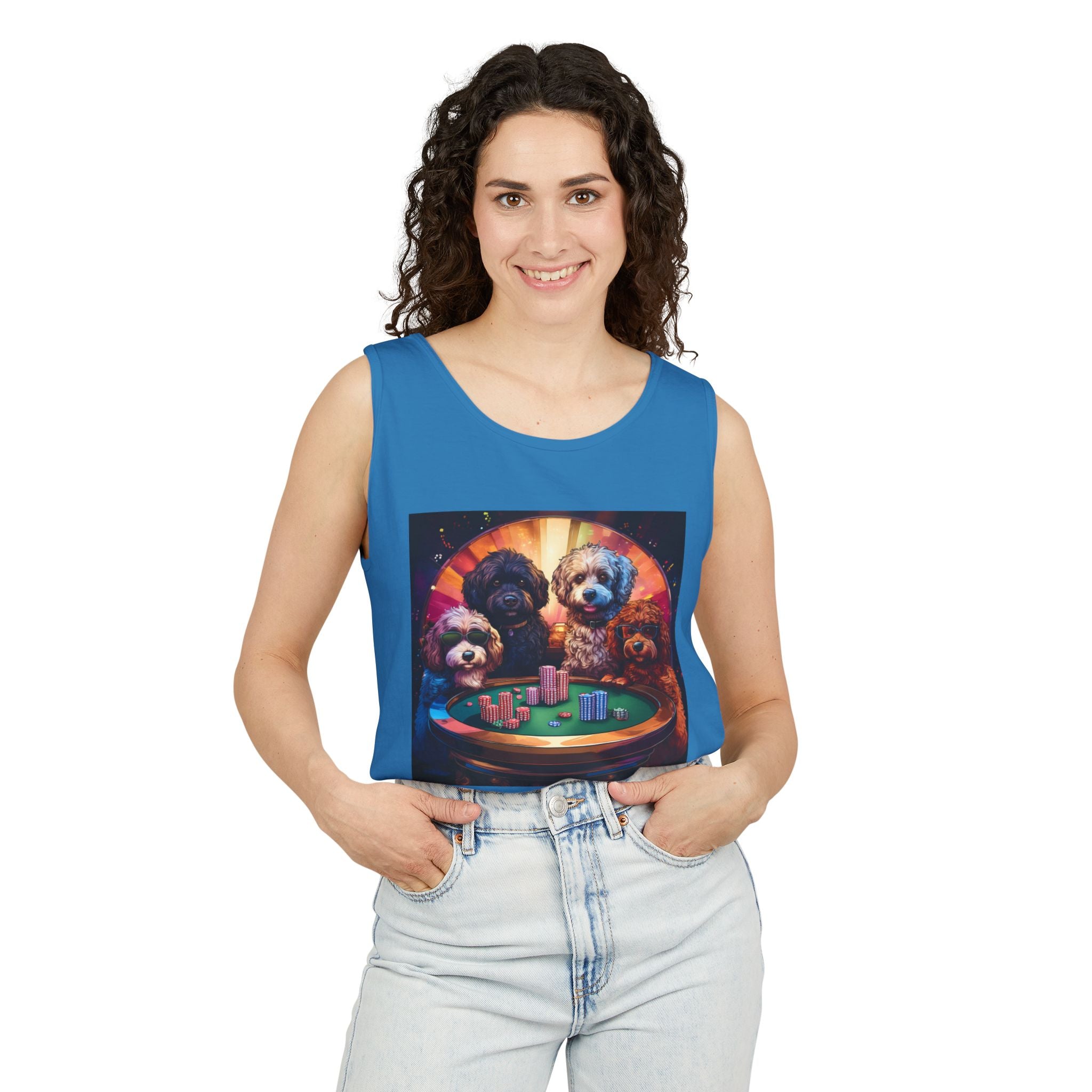 Doodle Poker Game Tank Top