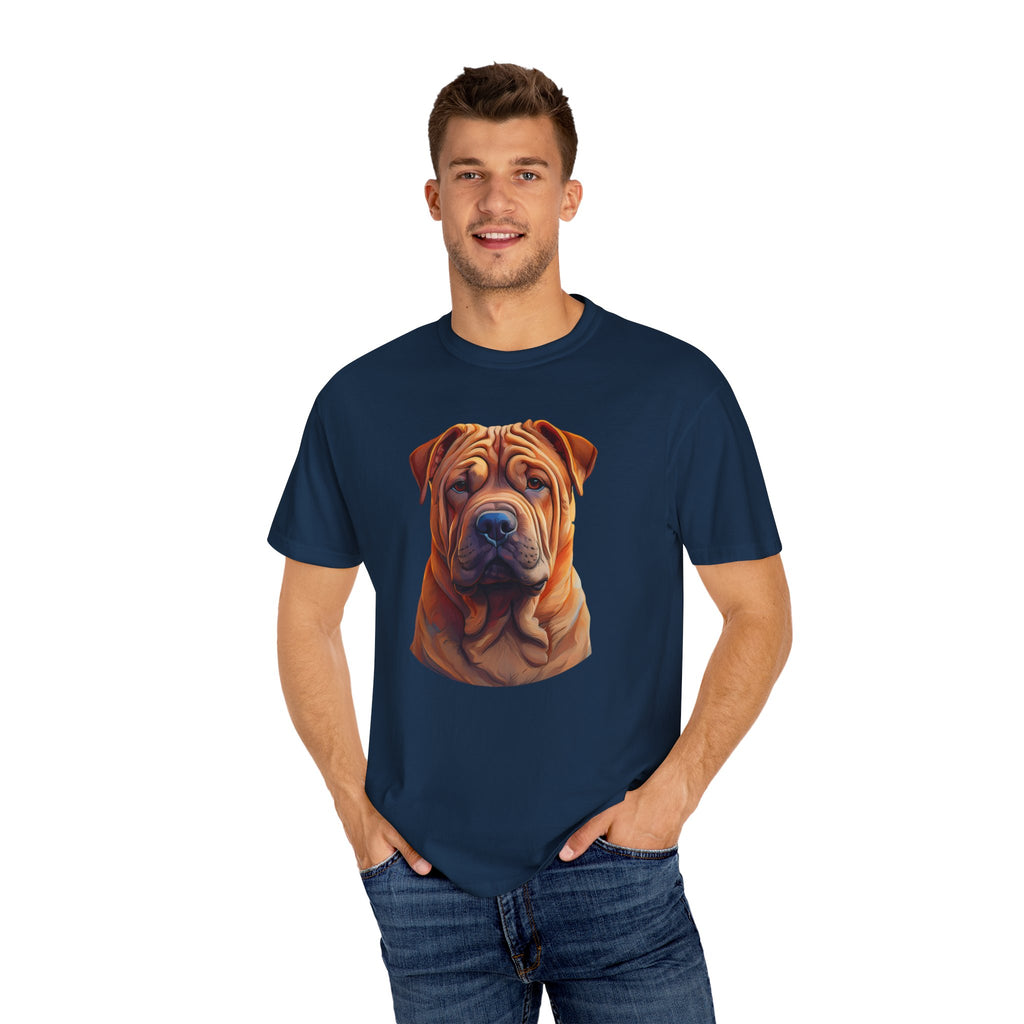 Shar Pei Unisex Garment-Dyed T-shirt
