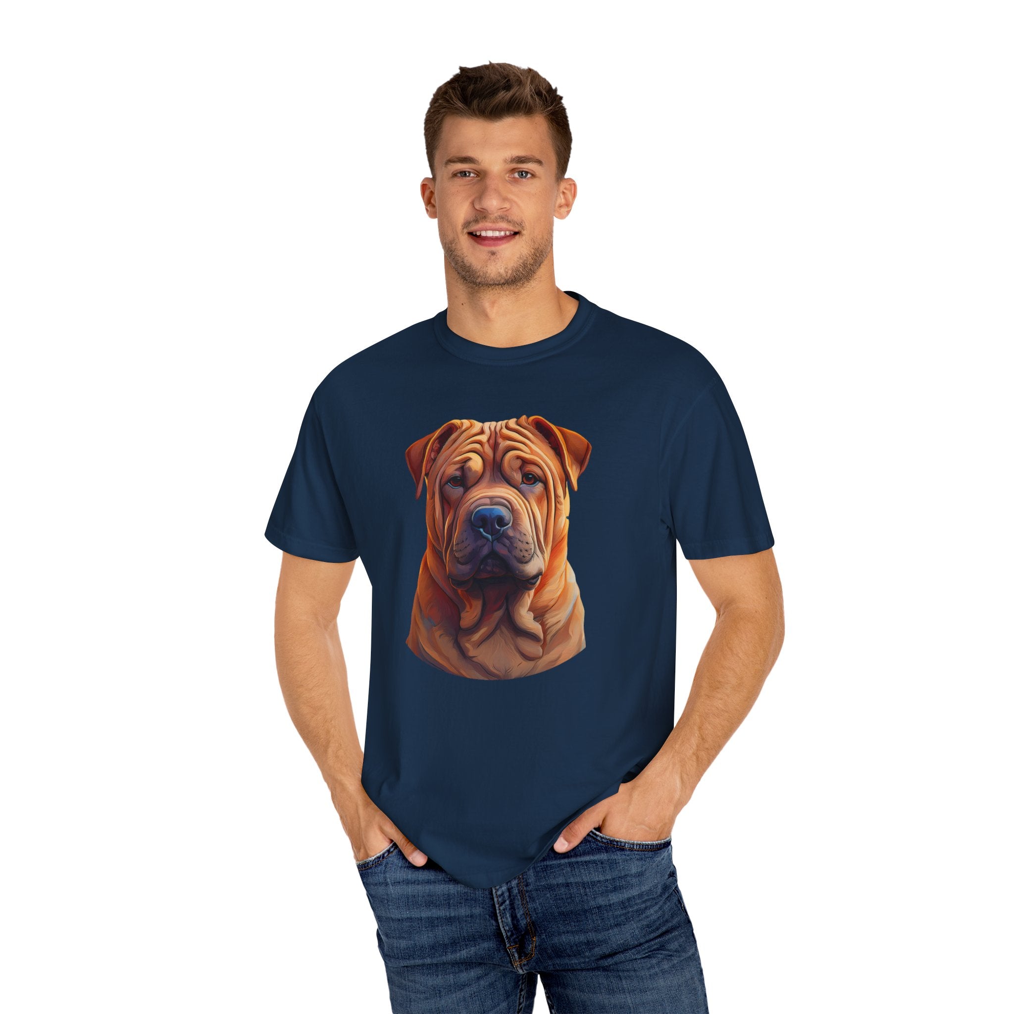 Shar Pei Unisex Garment-Dyed T-shirt