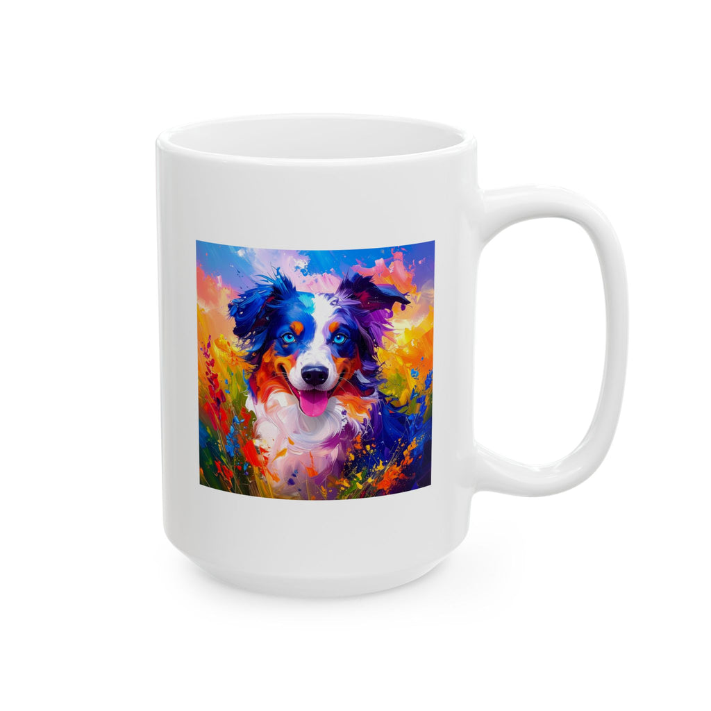 Aussie Shepherd Ceramic Mug, (11oz, 15oz)