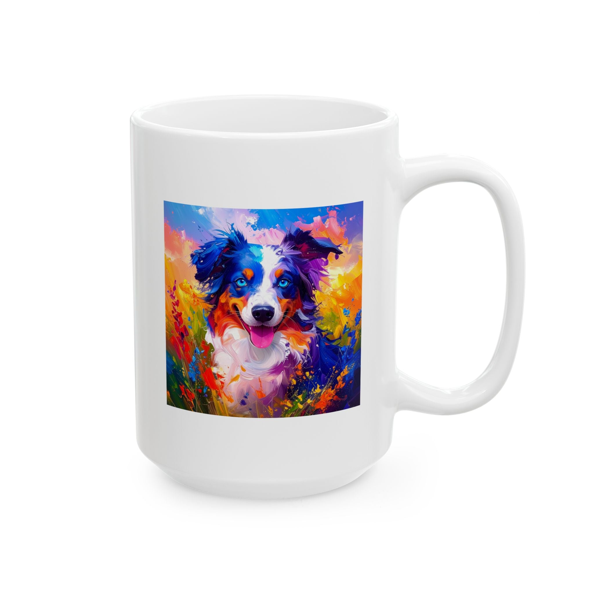 Aussie Shepherd Ceramic Mug, (11oz, 15oz)