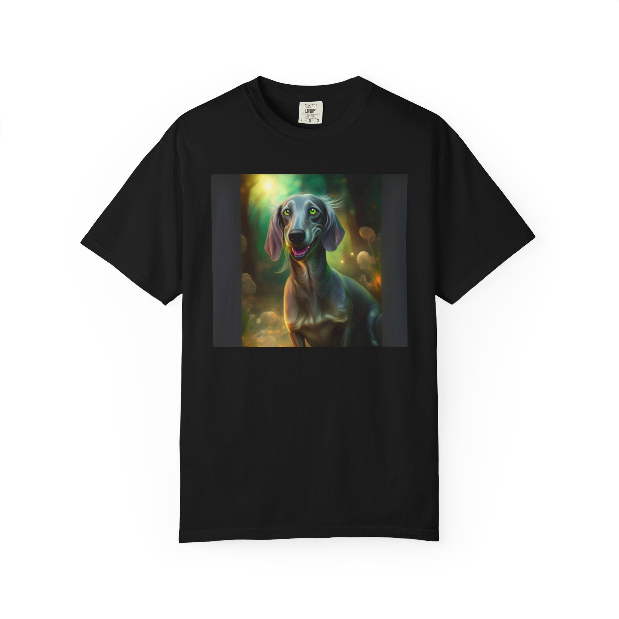 Silver Grey Dachshund Unisex Garment-Dyed T-shirt
