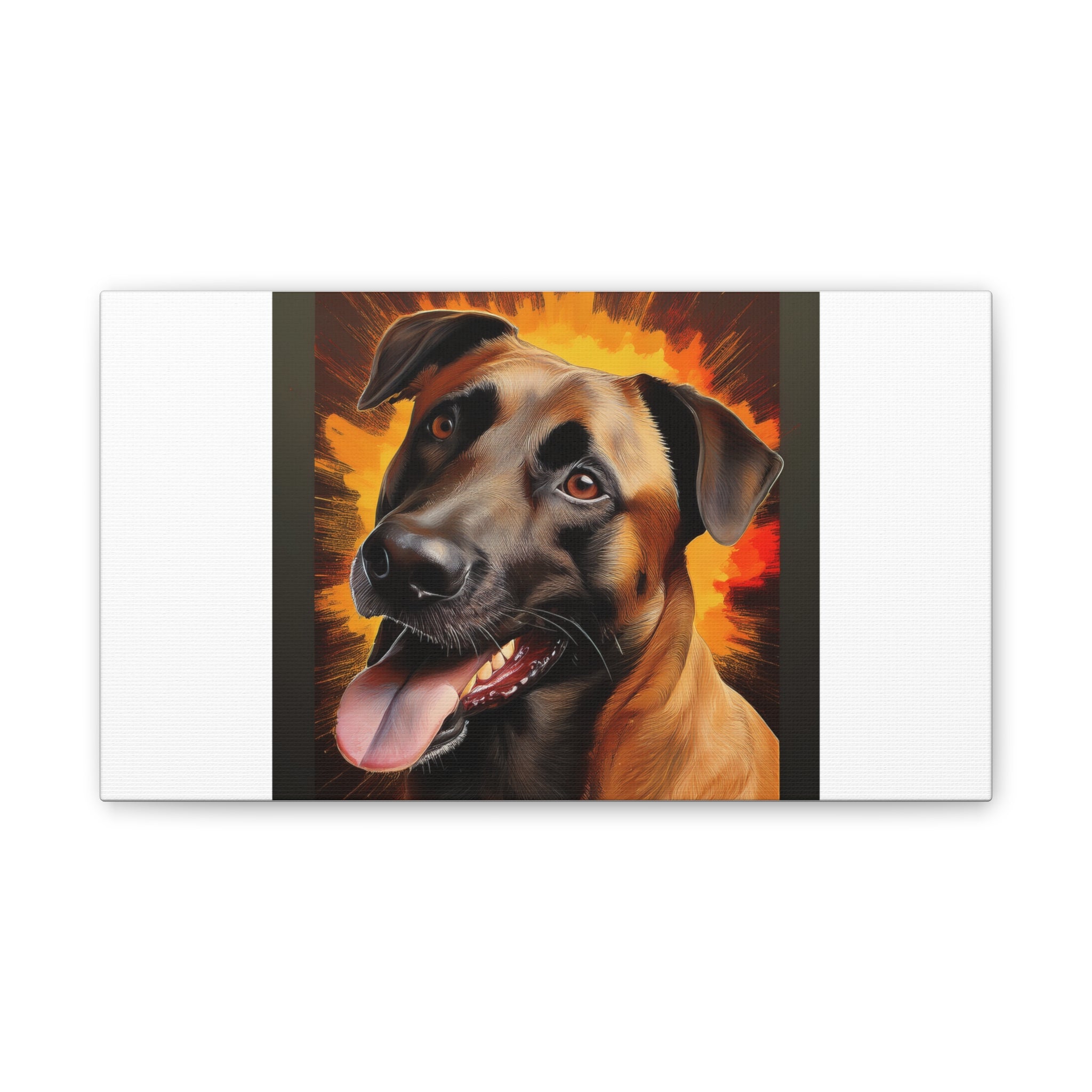 Belgian Malinois Shepherd Canvas Stretched, 0.75"