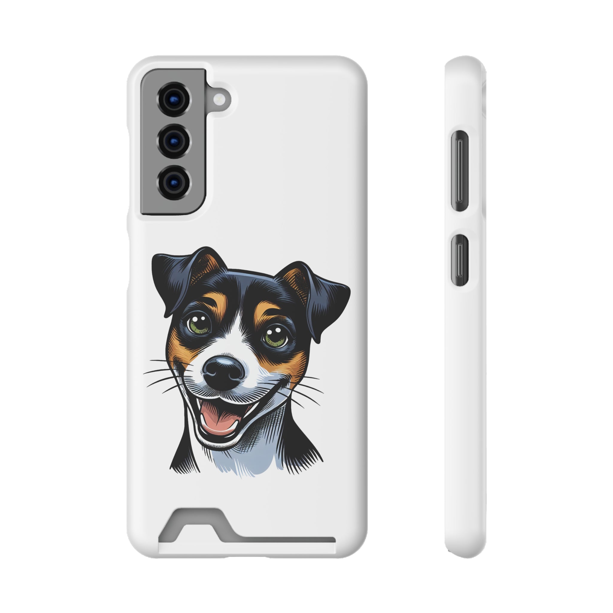 Jack Russel Phone Case with Card Holder
