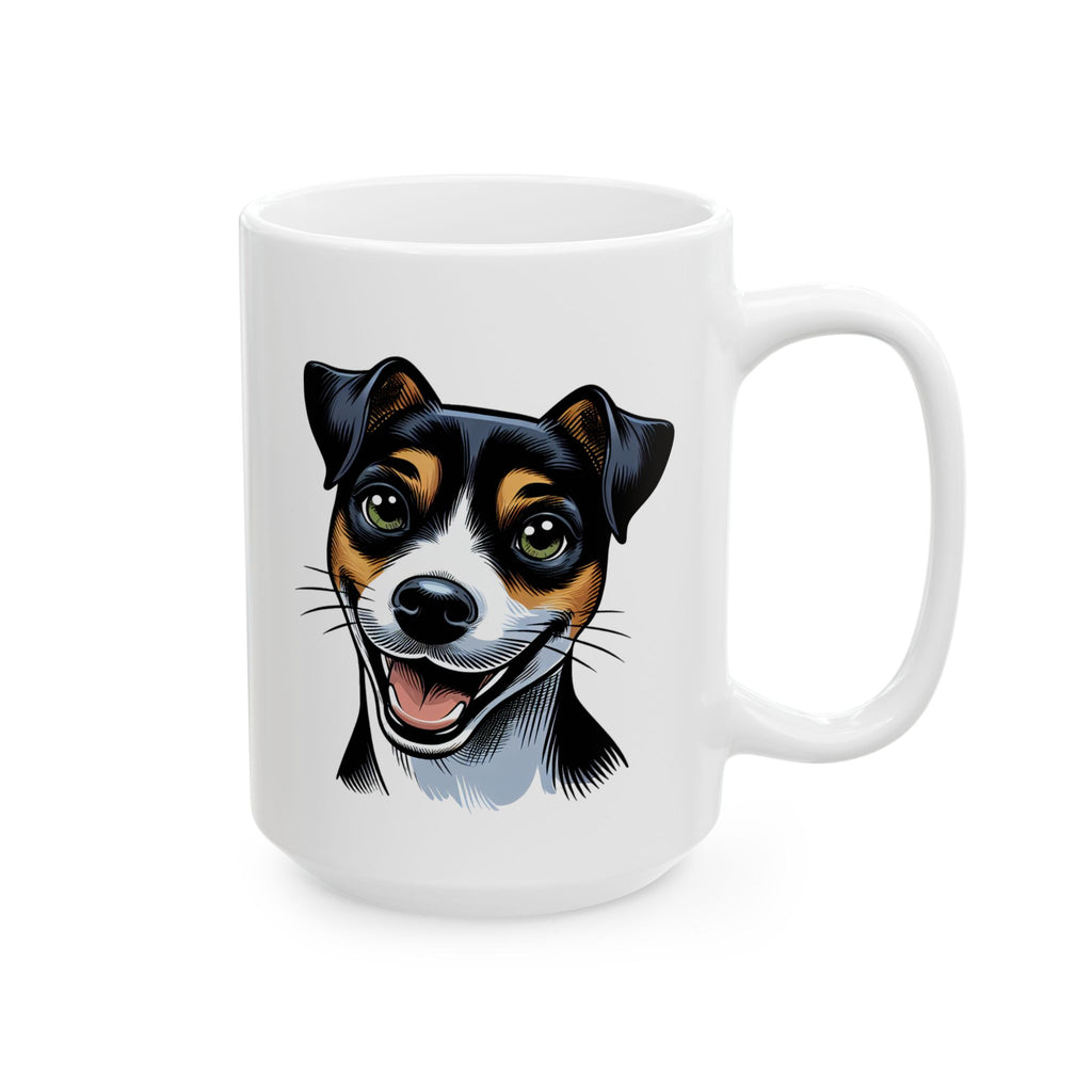 Jack Russel Ceramic Mug, (11oz, 15oz)