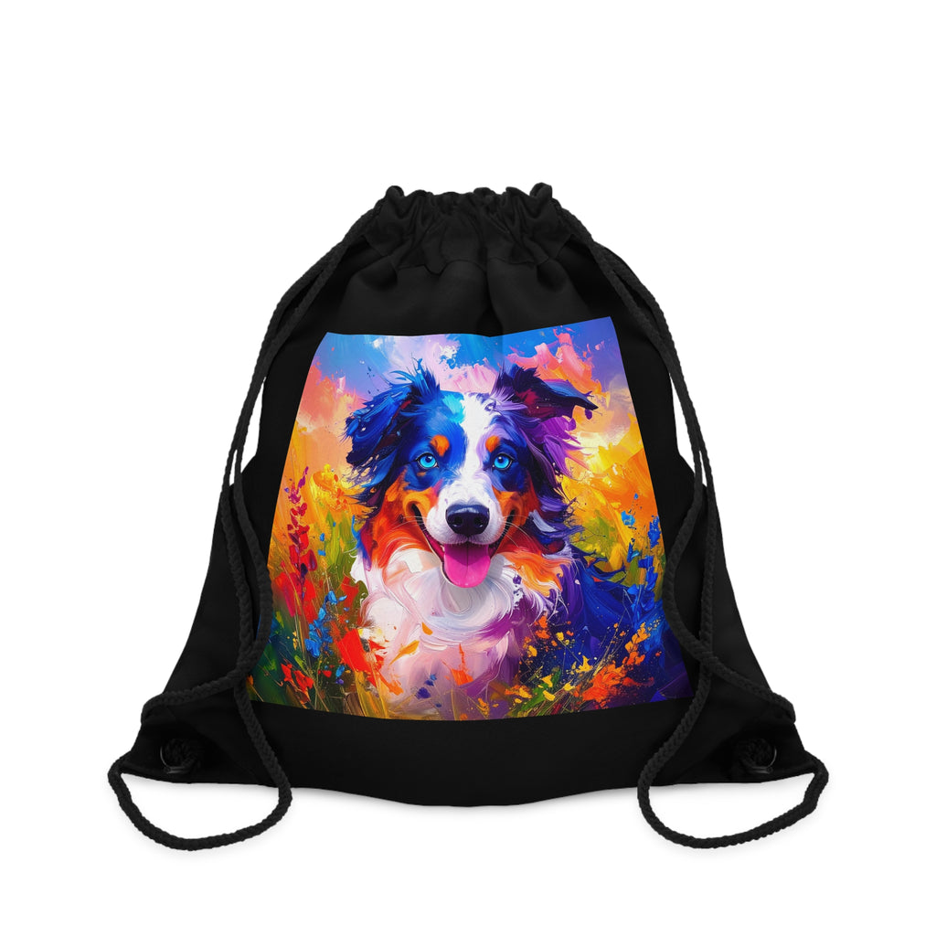 Aussie Shepherd Drawstring Bag