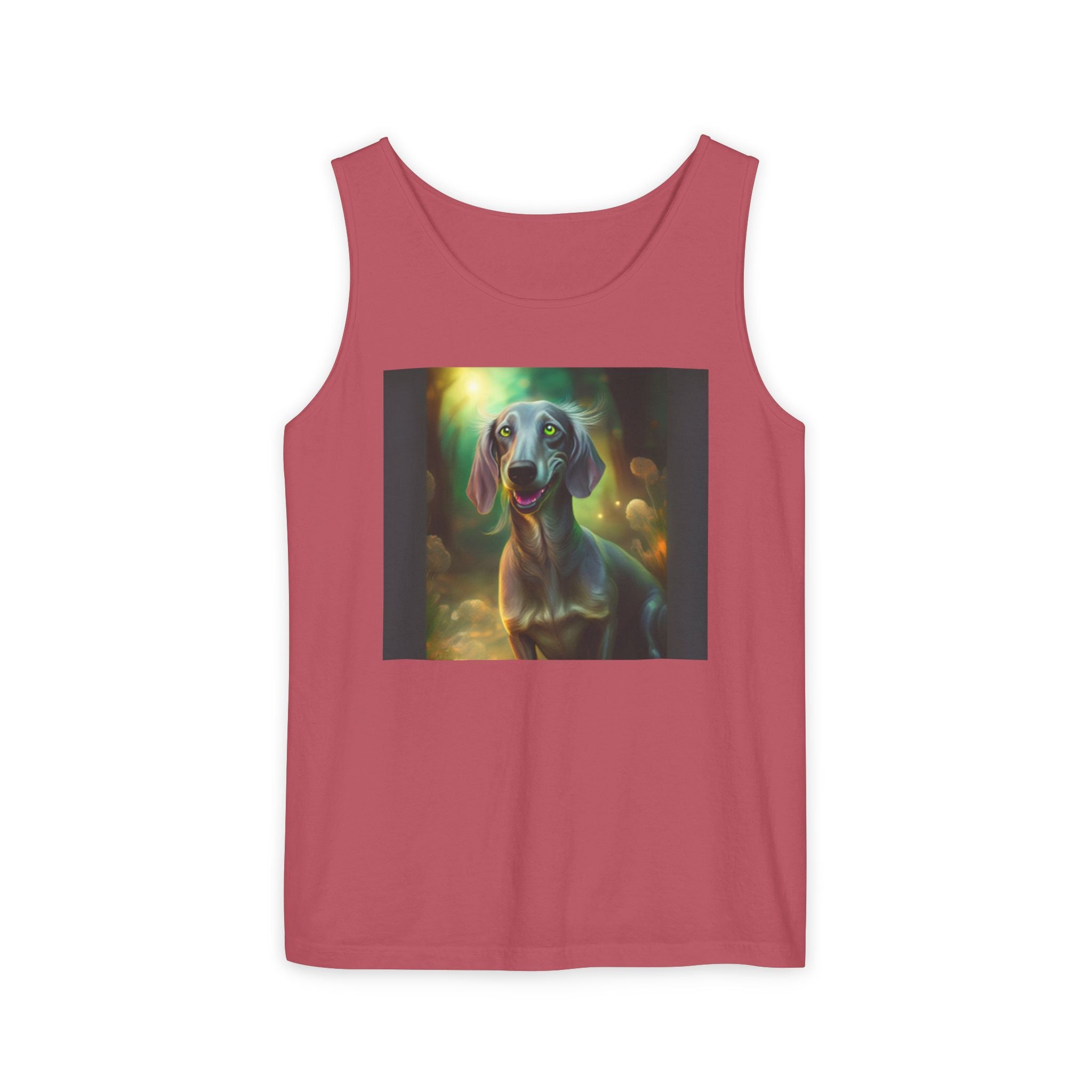 Silver Grey Dachshund Unisex Tank Top