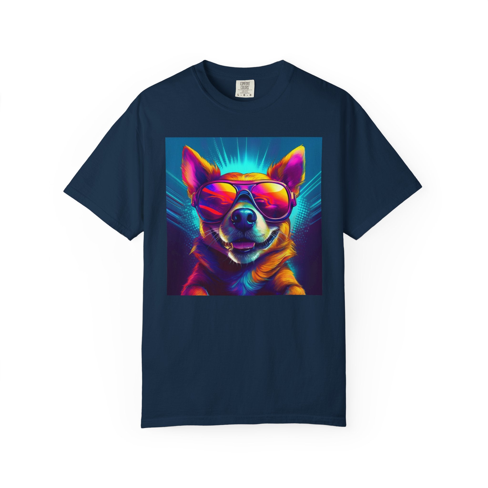 Chihuahua Cool Sunglasses Unisex Garment-Dyed T-shirt