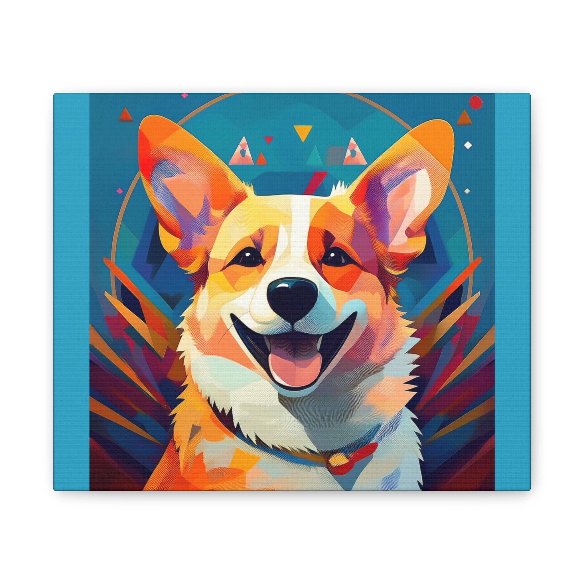 Corgi Canvas Painting