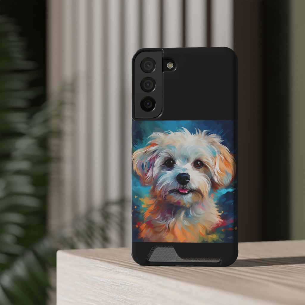 Maltese Phone Case with Card Holder