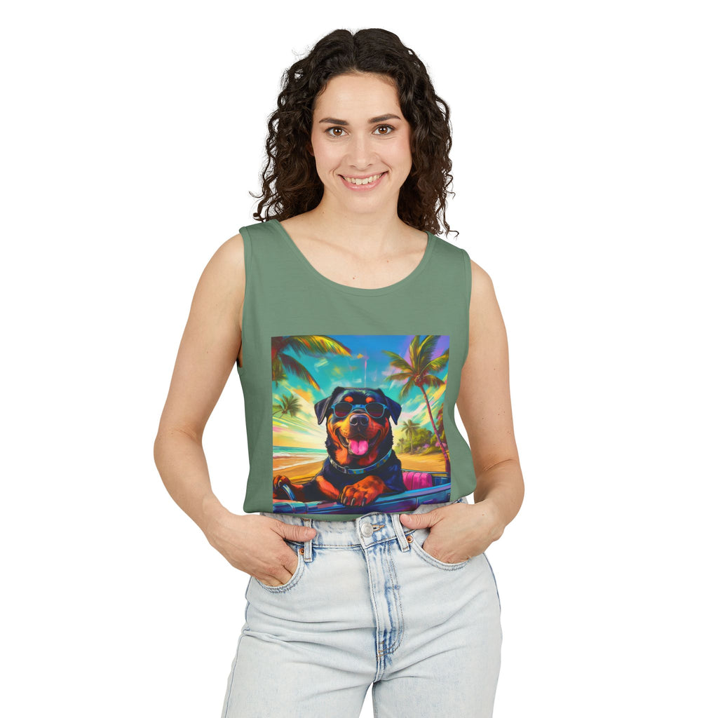 Rottweiler Beach Drive Tank Top