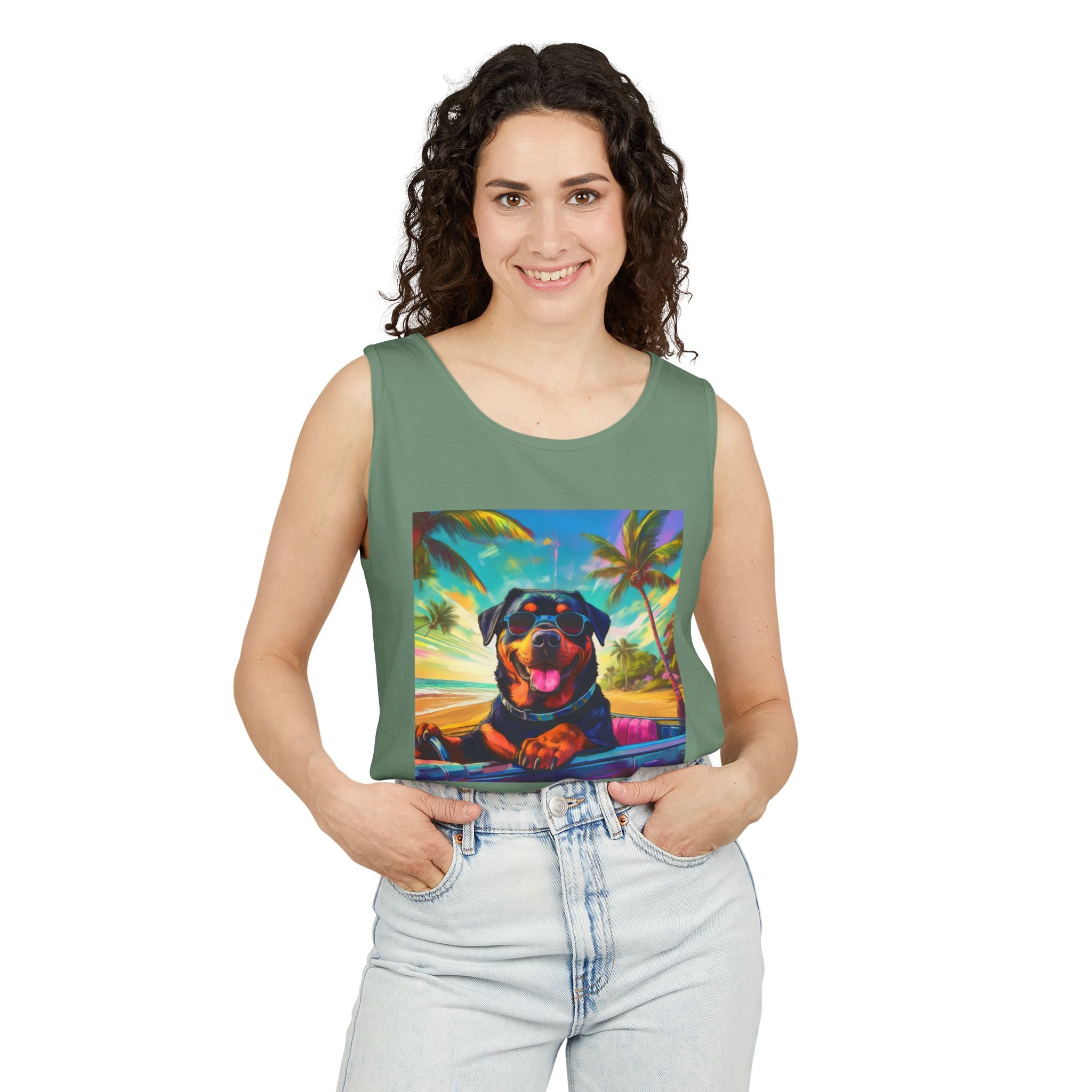 Rottweiler Beach Drive Tank Top