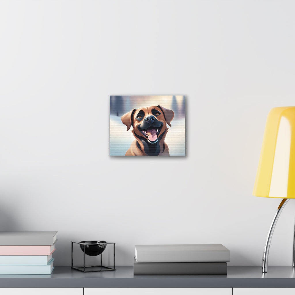 Black Mouth Cur Canvas Stretched, 0.75"