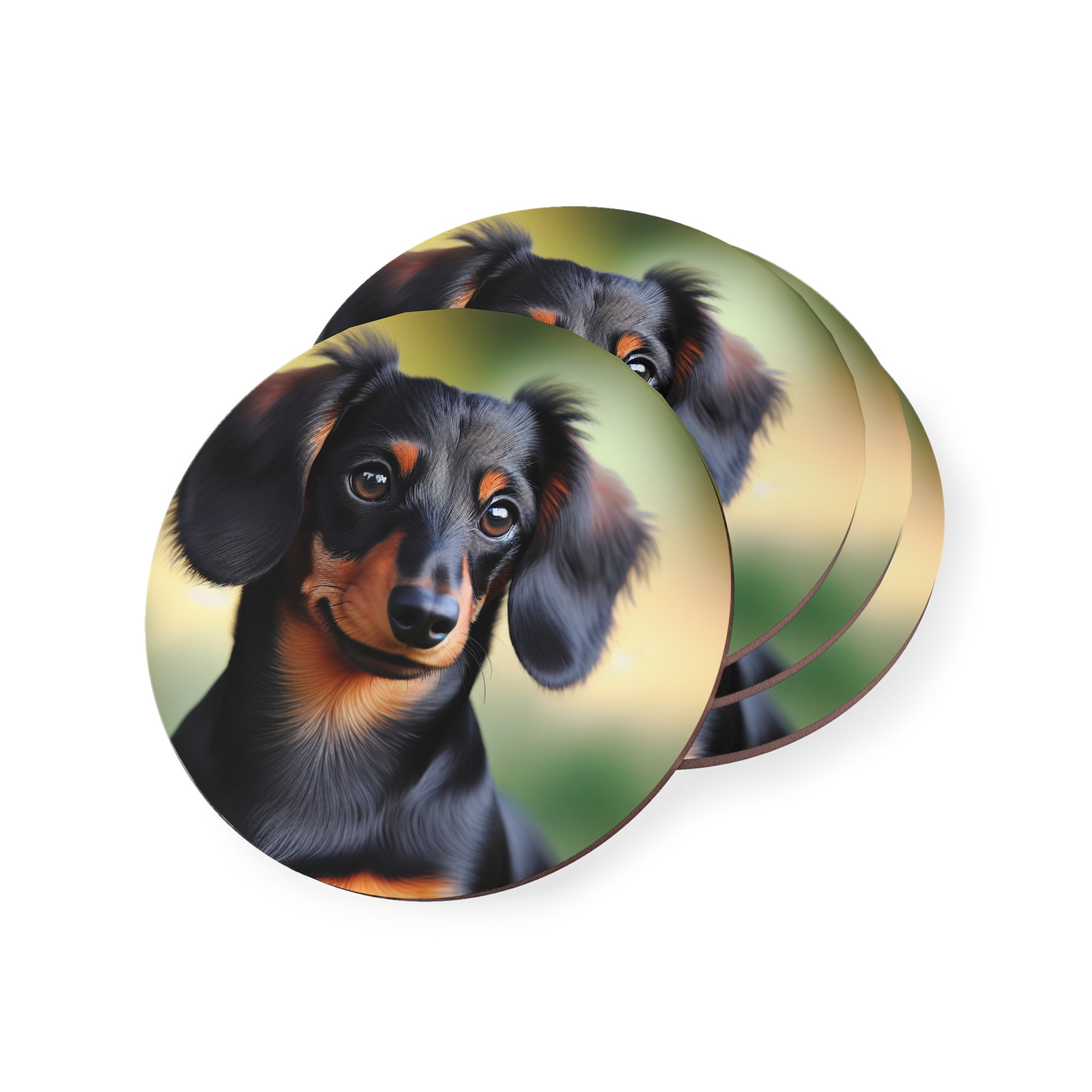 Black/Brown Dachshund Coonhound Coasters
