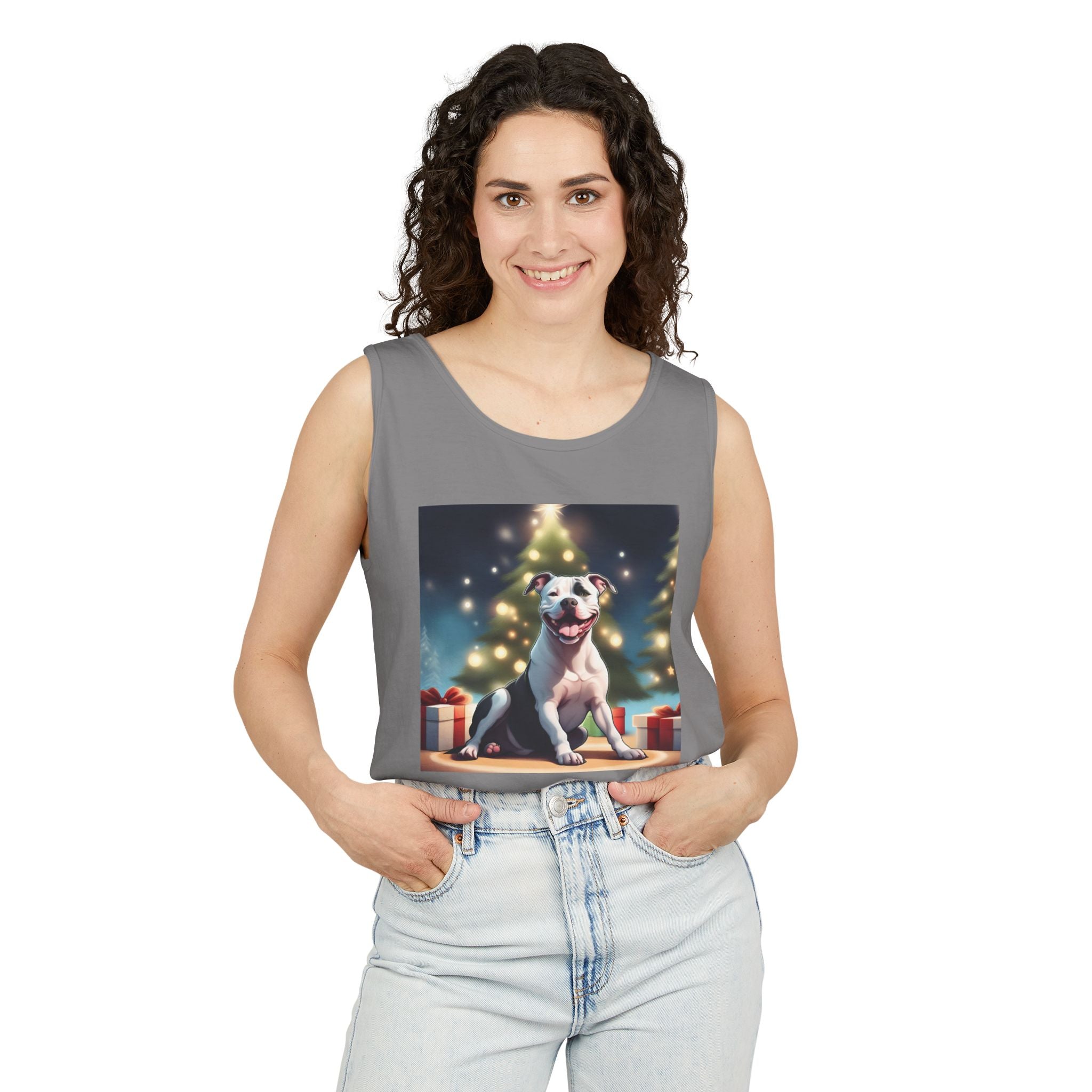Pit Bull Holiday Unisex Tank Top