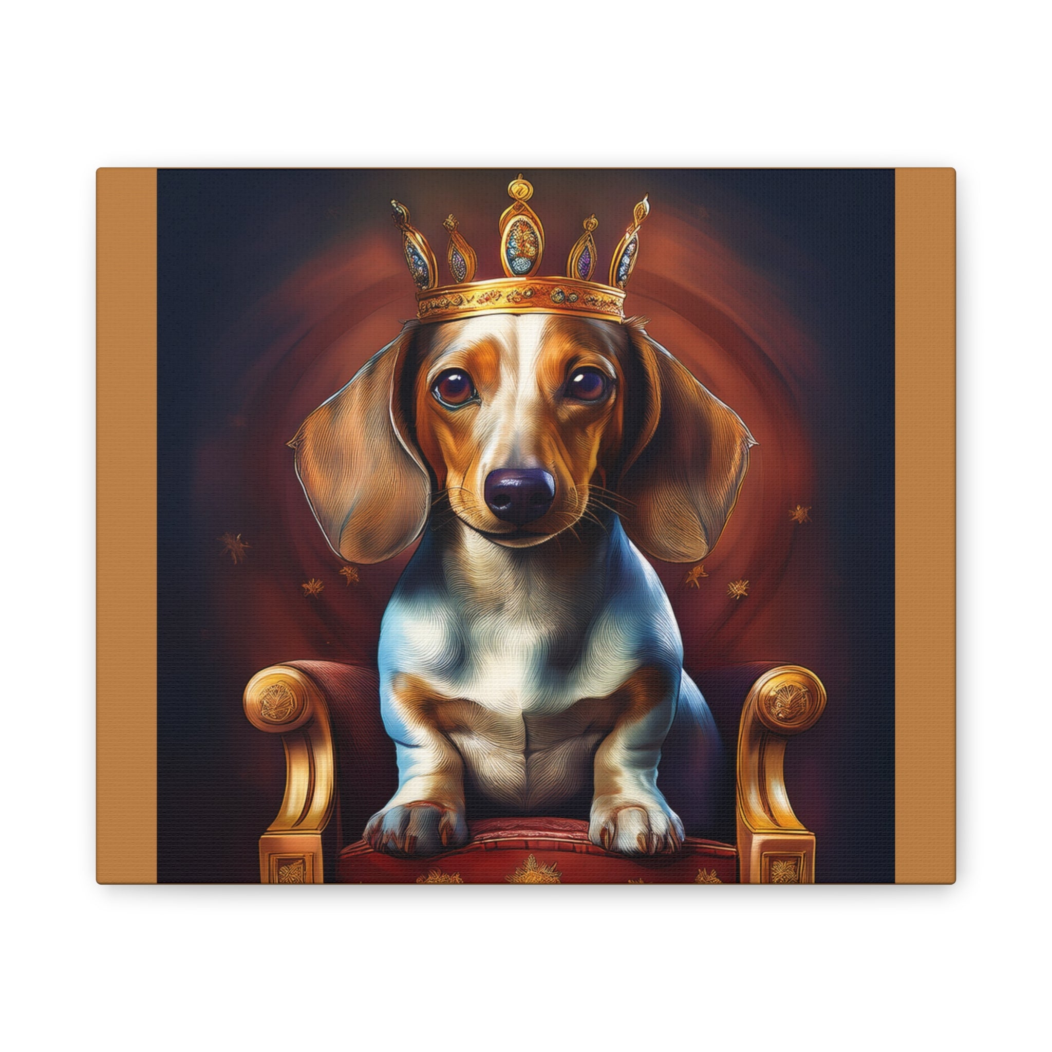 Dachshund Royal Canvas Painting