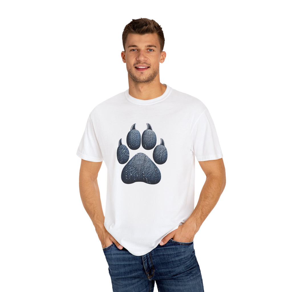 Denim Paw Unisex Garment-Dyed T-shirt