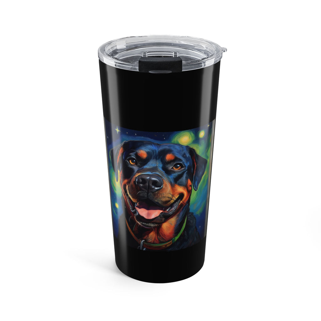 Rottweiler Stary Night Tumbler 20oz