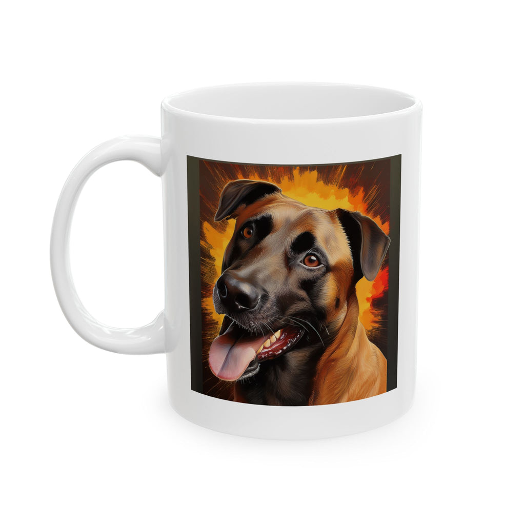 Belgian Malinois Shepherd Ceramic Mug, (11oz, 15oz)